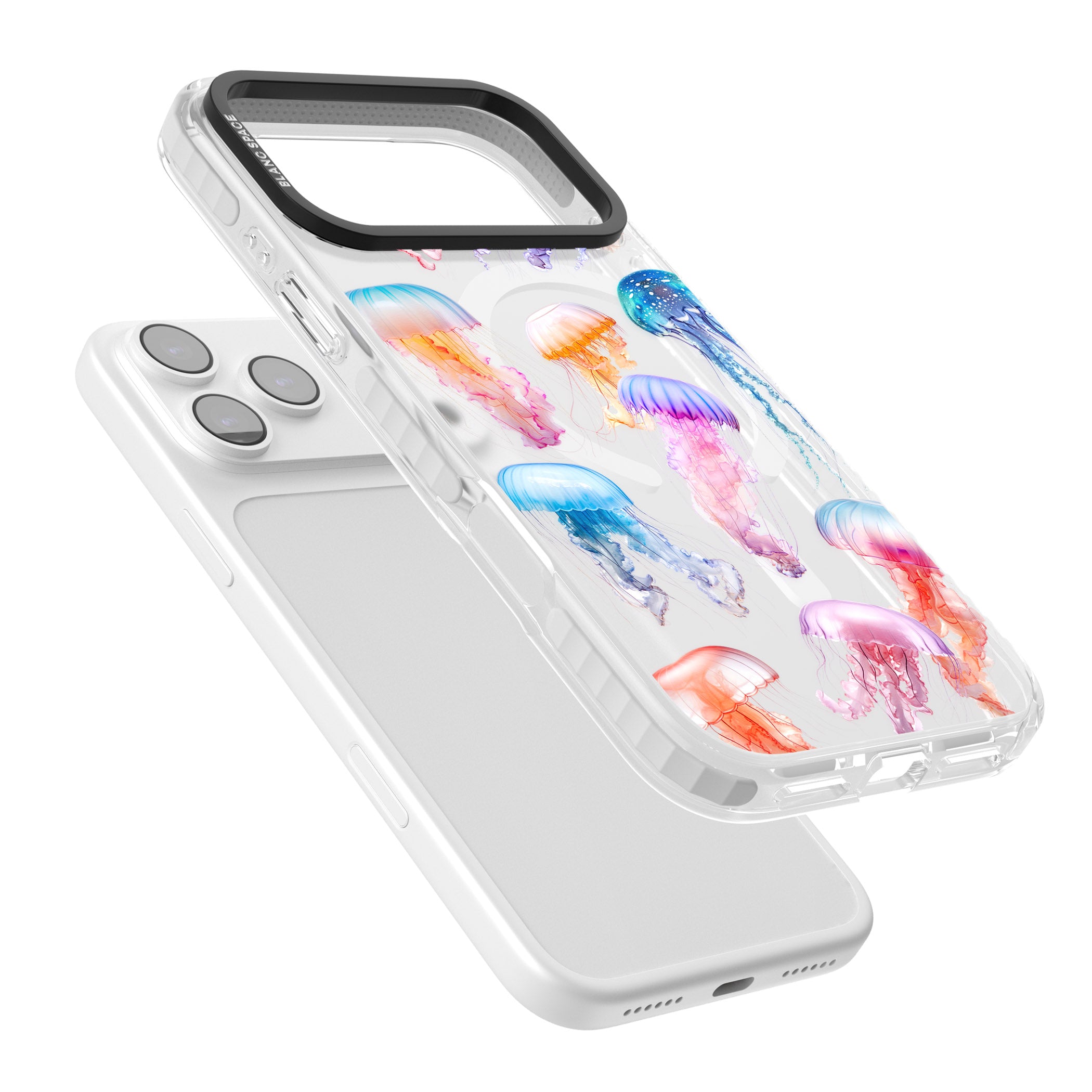 Vibrant Jellyfish iPhone 17 Pro Max Impact Pro Clear Phone Case Colours