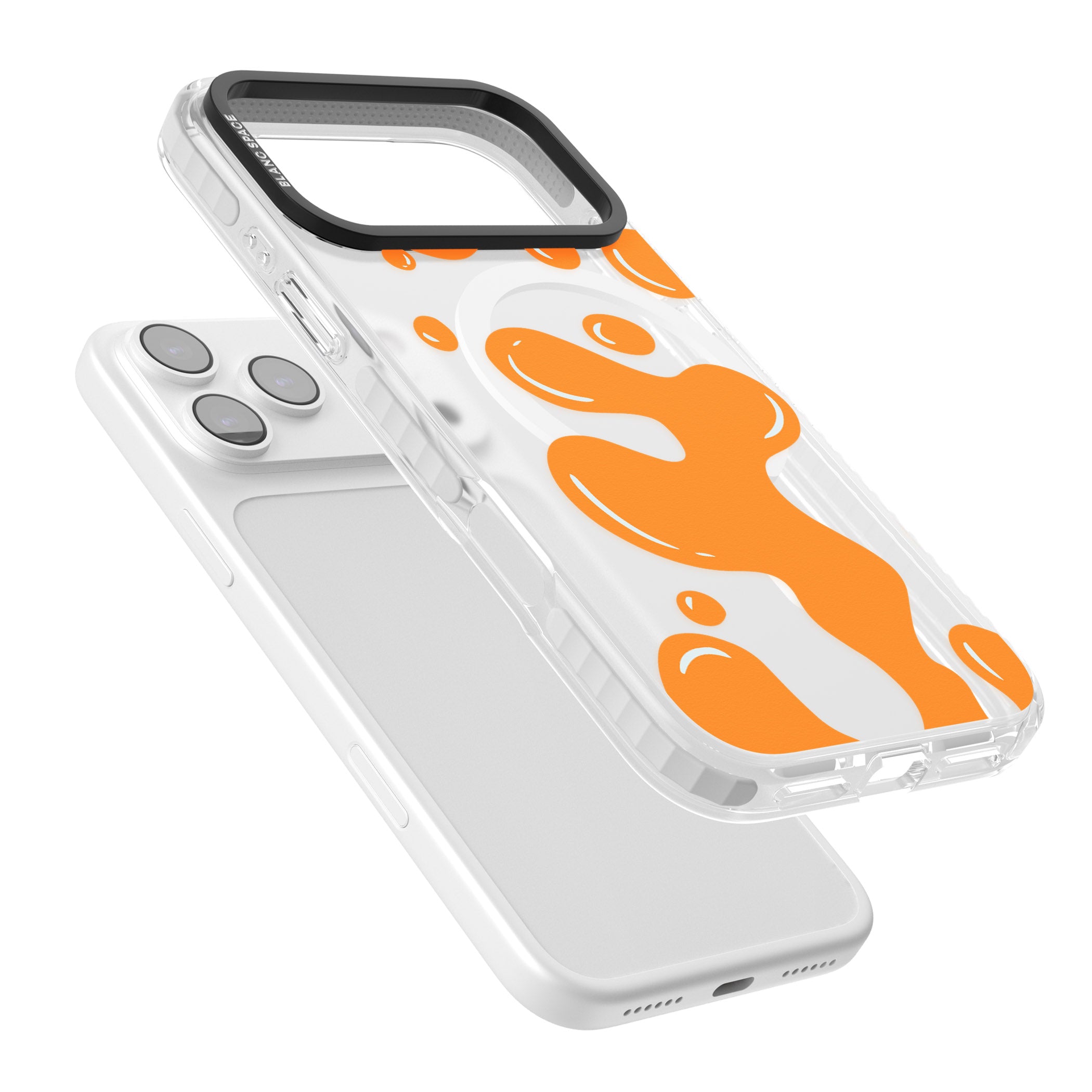 Orange Lava Lamp iPhone 17 Pro Impact Pro Clear Phone Case Colours