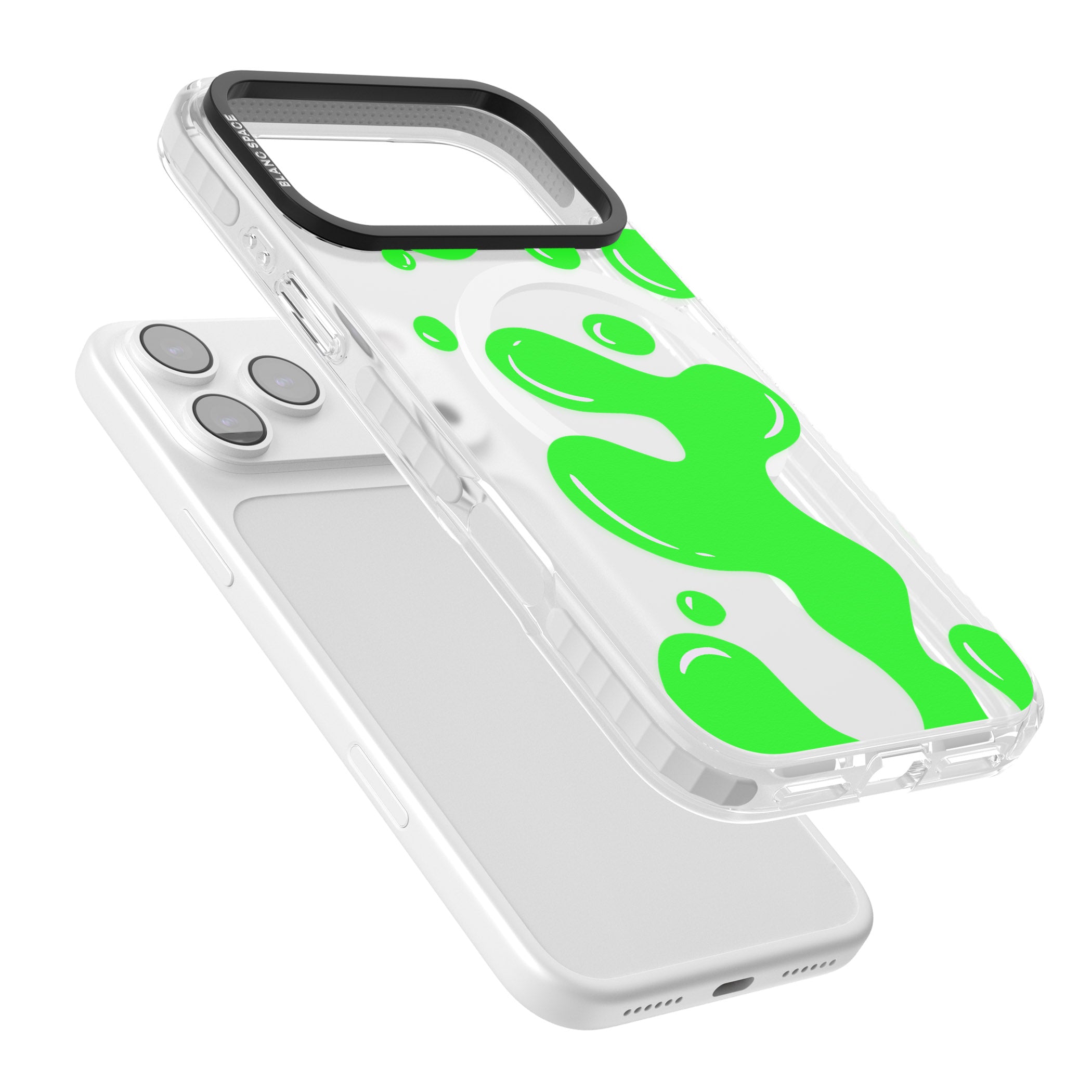 Green Lava Lamp iPhone 17 Pro Max Impact Pro Clear Phone Case Colours