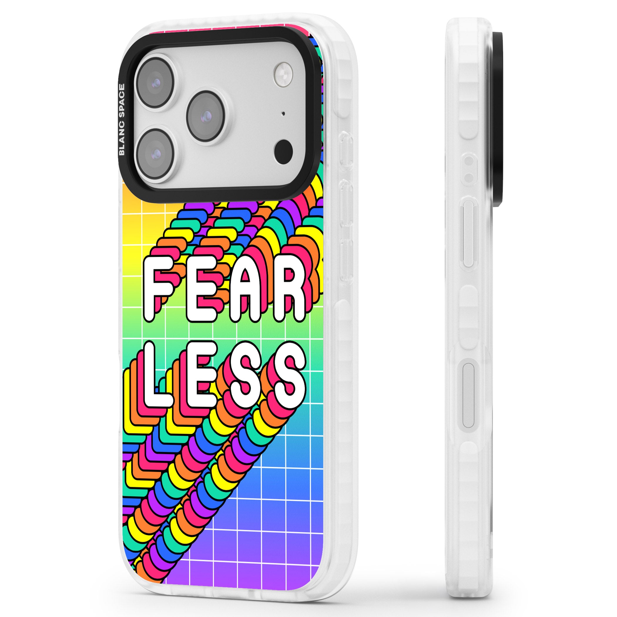 Fearless iPhone 17 Pro Max Impact Pro Clear Phone Case Side Profile