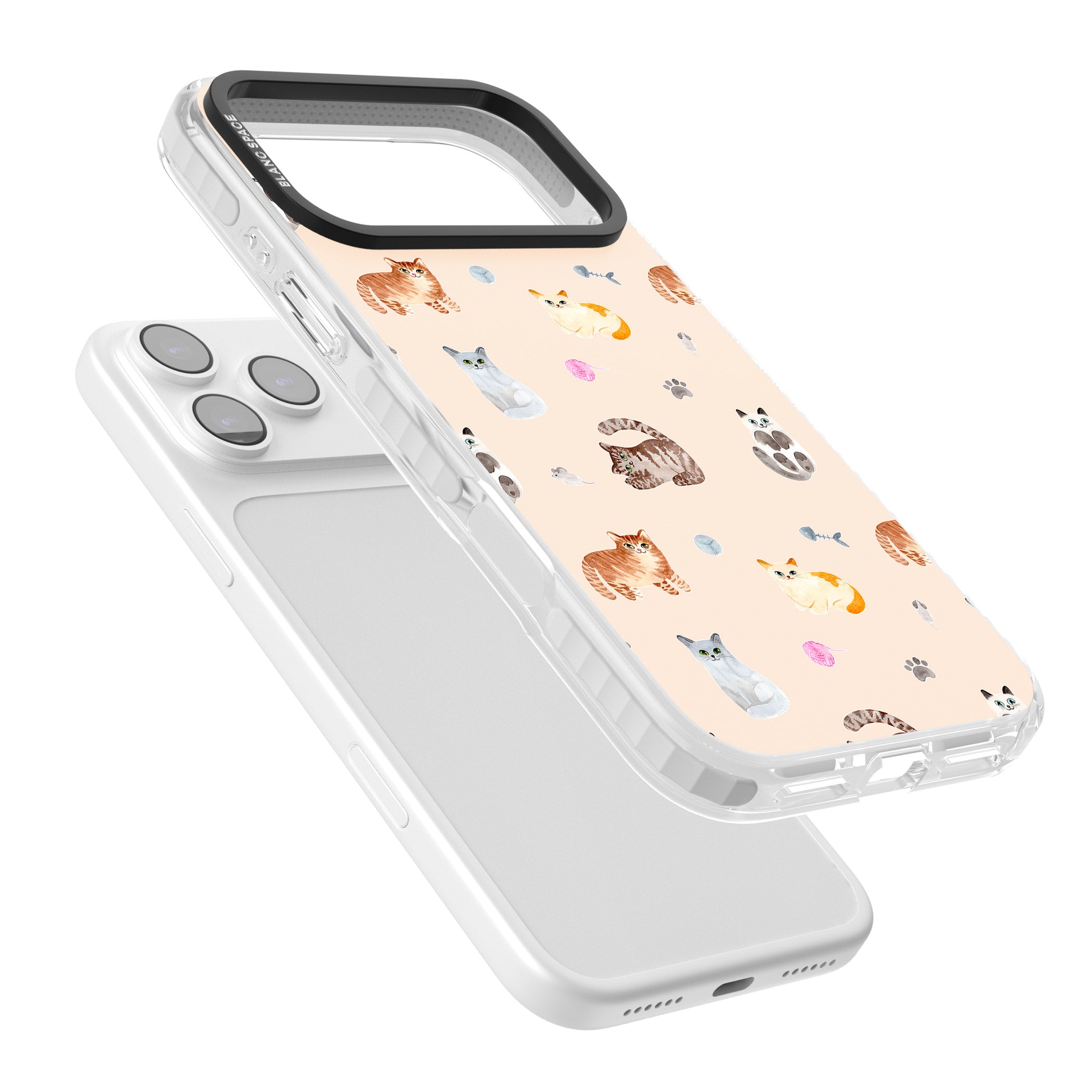 Cat Playground iPhone 17 Pro Max Impact Pro Clear Phone Case Colours