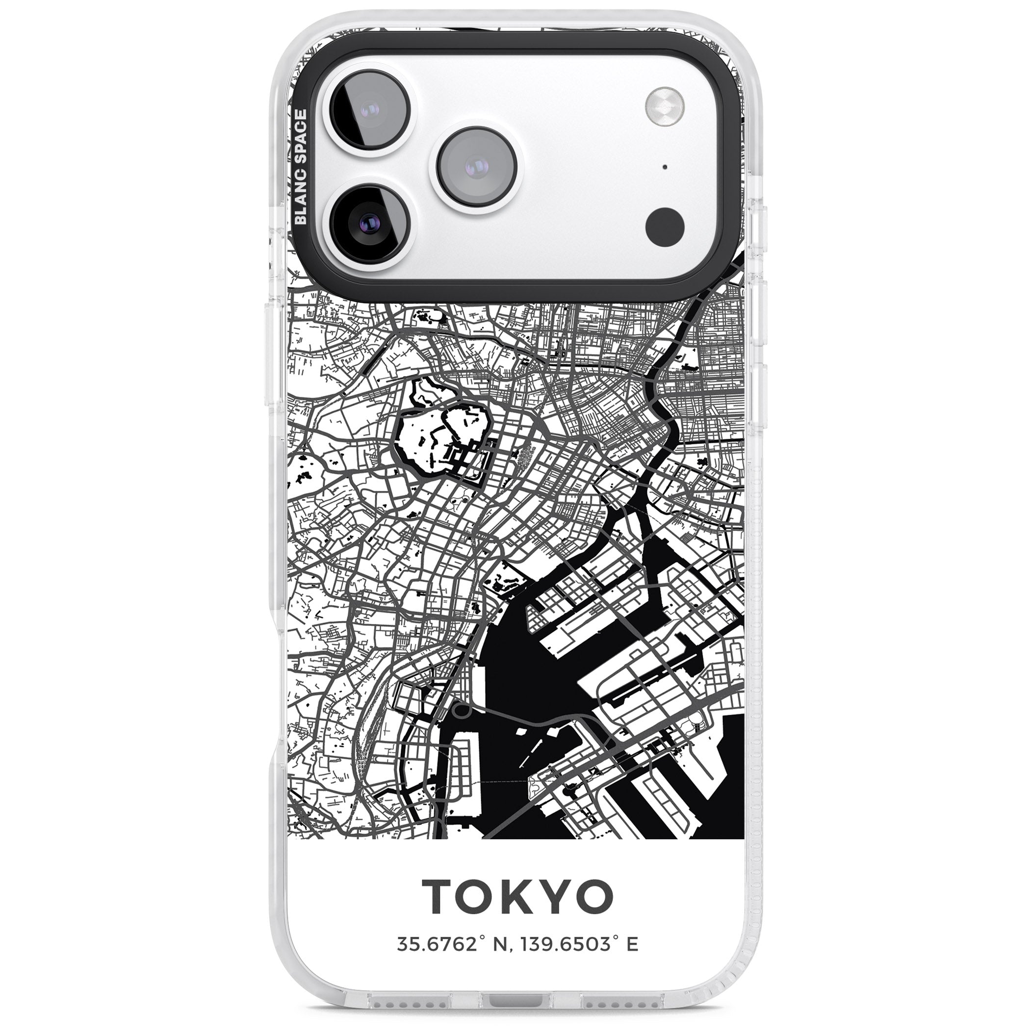 Tokyo Map iPhone 17 Pro Max Impact Pro Clear Phone Case