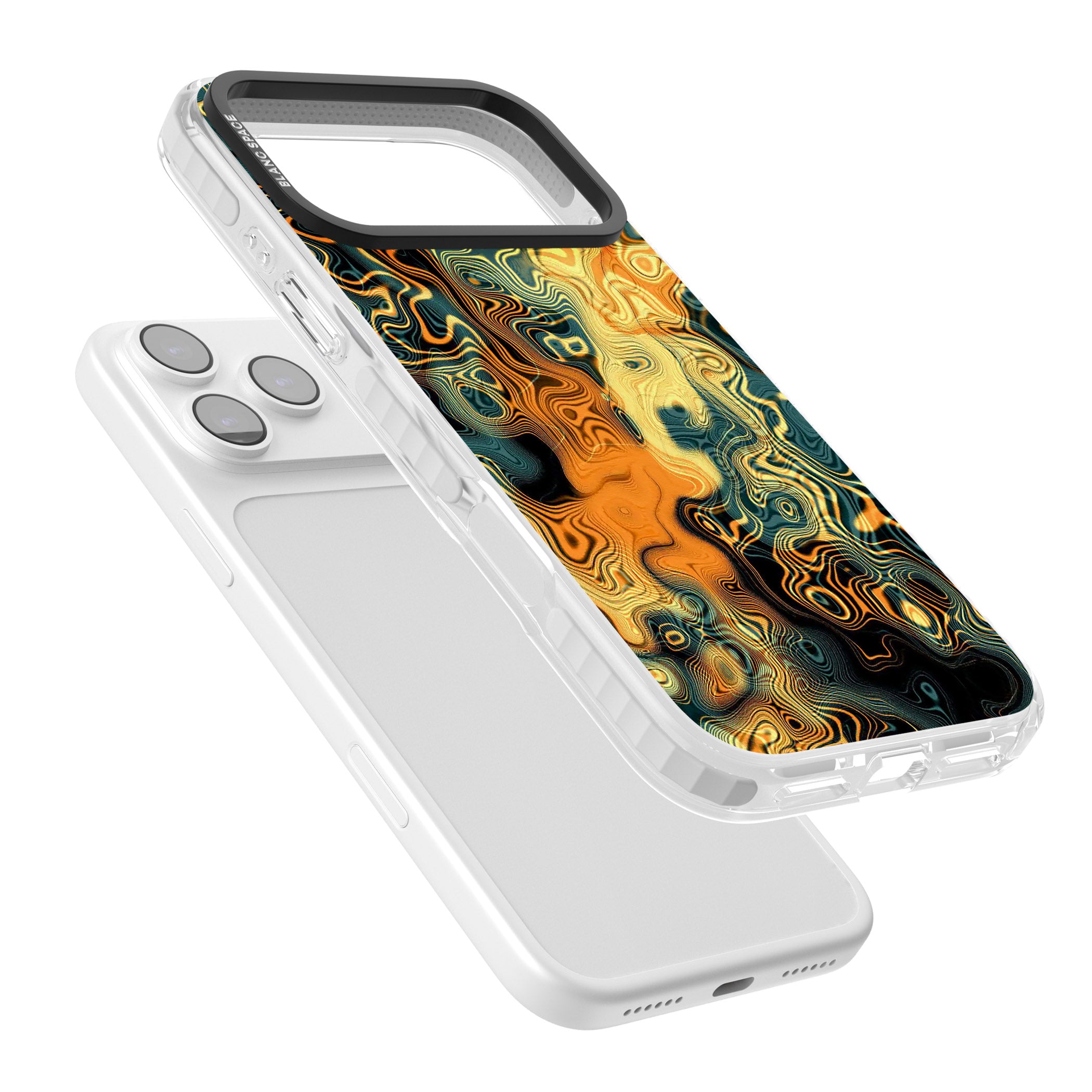 Gold Green Marble iPhone 17 Pro Max Impact Pro Clear Phone Case Colours