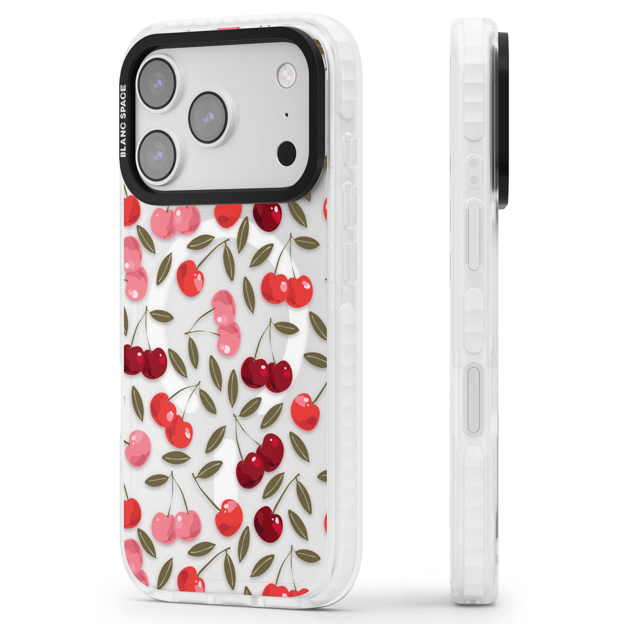 Cherry On Top iPhone 17 Pro Max Impact Pro Clear Phone Case Side Profile