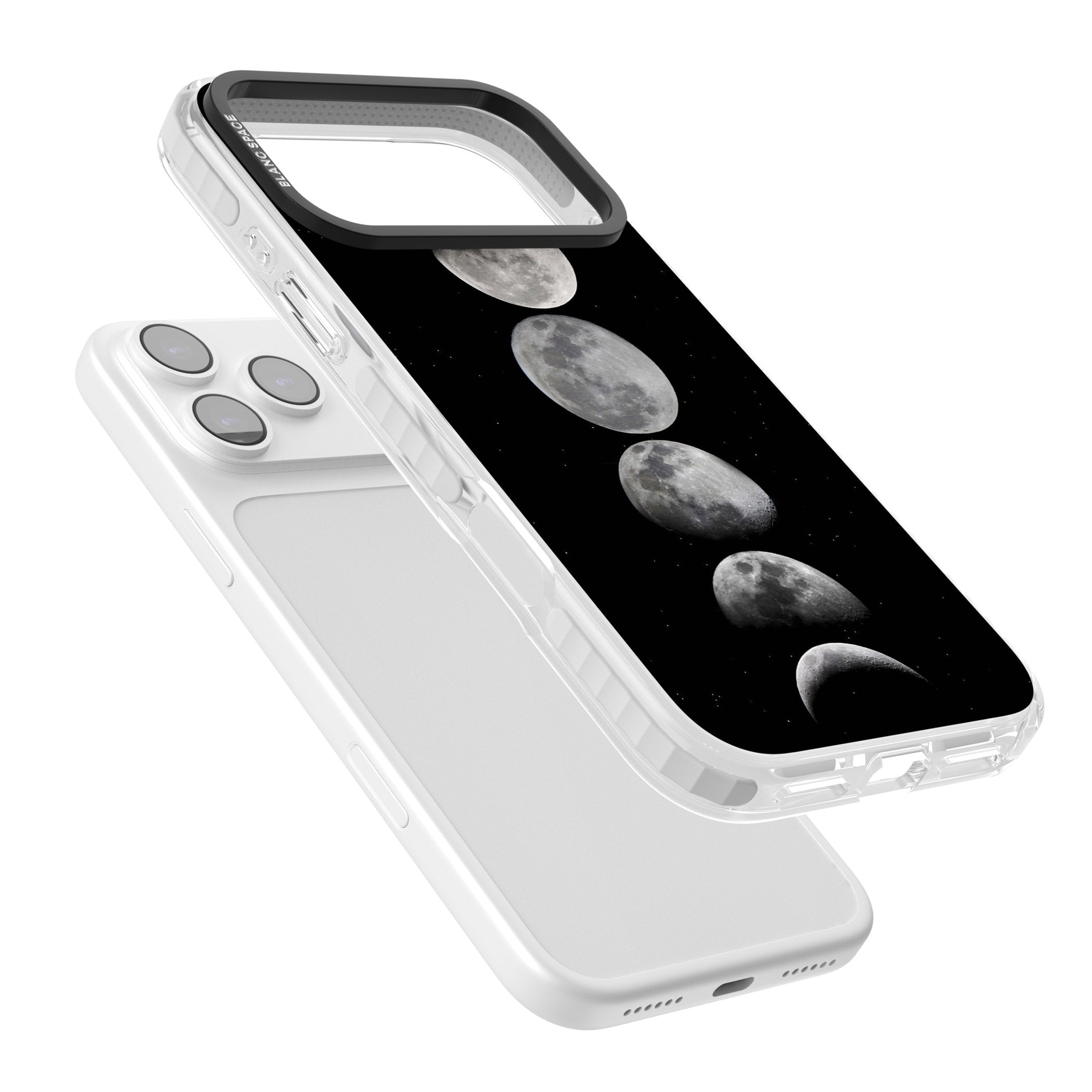 Phases Of The Moon iPhone 17 Pro Max Impact Pro Clear Phone Case Colours