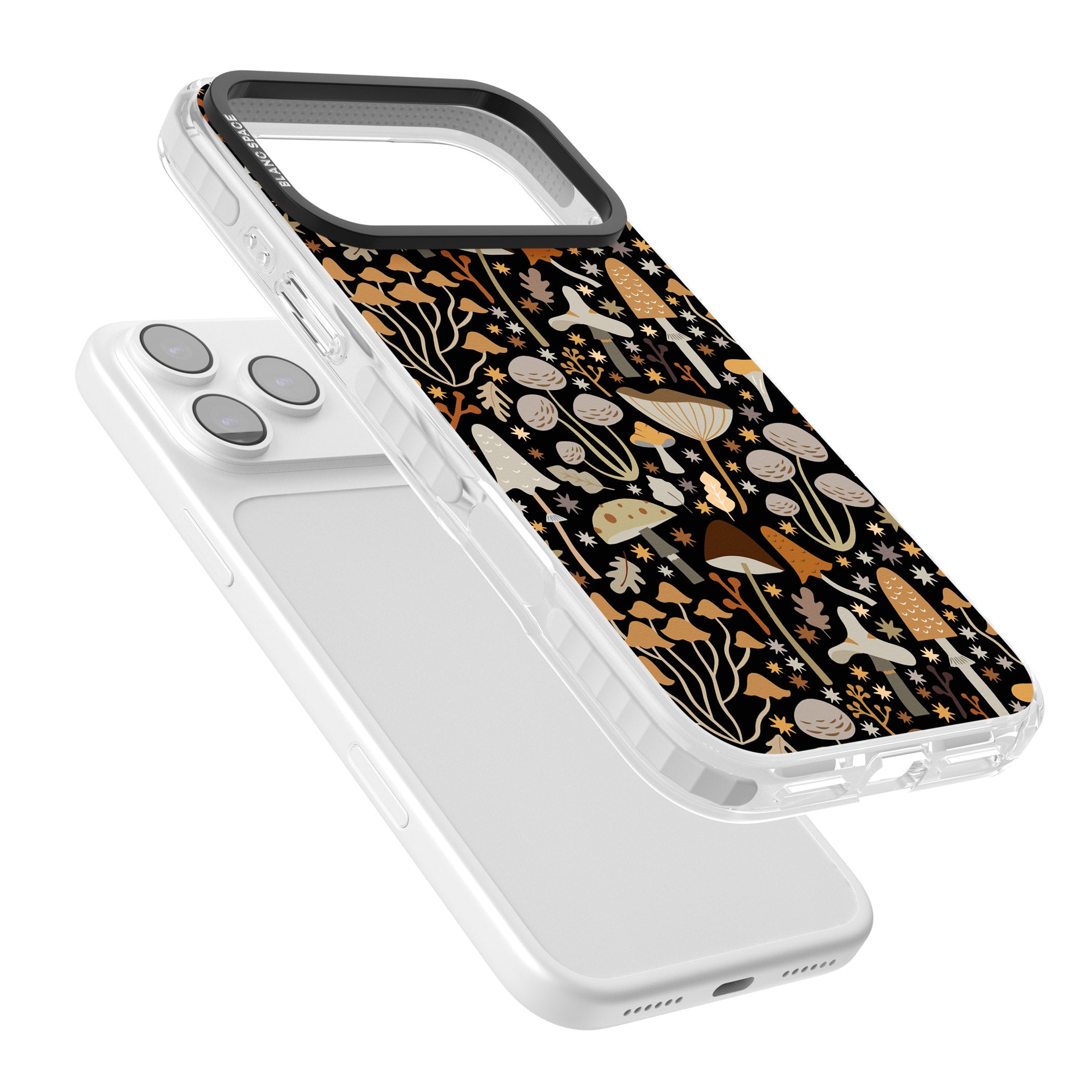Mushroom Dream Pattern iPhone 17 Pro Max Impact Pro Clear Phone Case Colours
