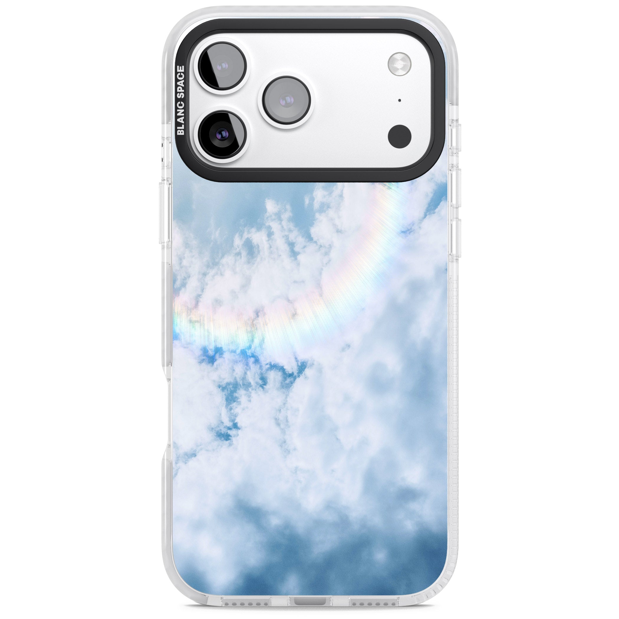 Pastel Rainbow Sky iPhone 17 Pro Max Impact Pro Clear Phone Case