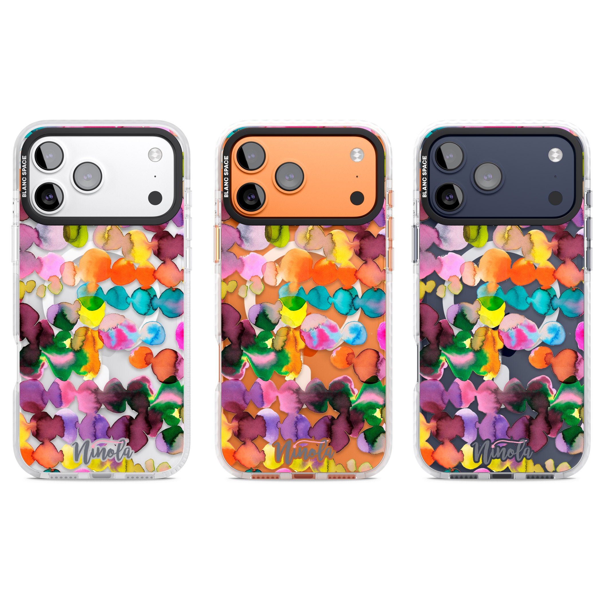 Ink Splash Hues iPhone 17 Pro Impact Pro Clear Phone Case APT Impact Protection