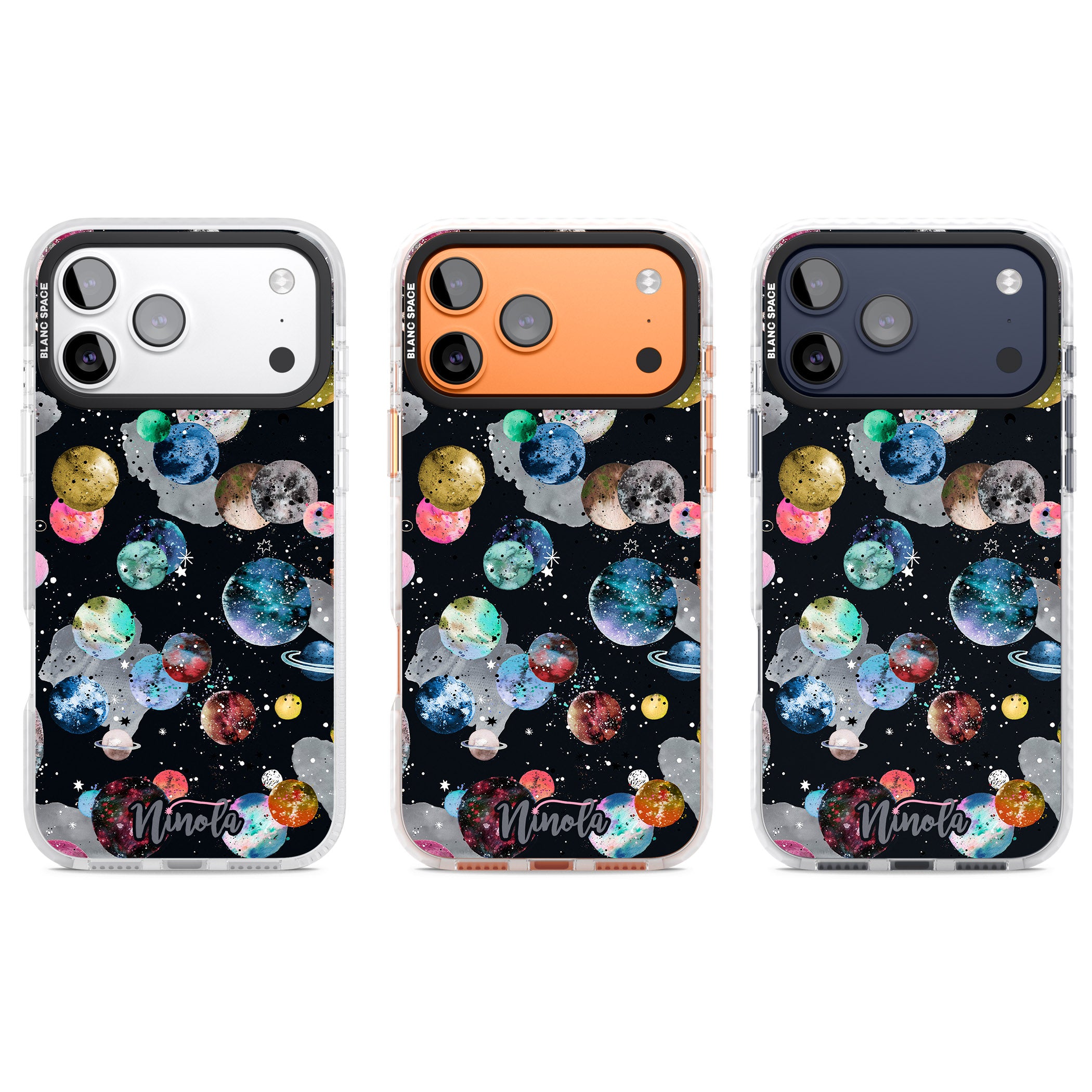 Cosmic Galaxy iPhone 17 Pro Impact Pro Clear Phone Case APT Impact Protection