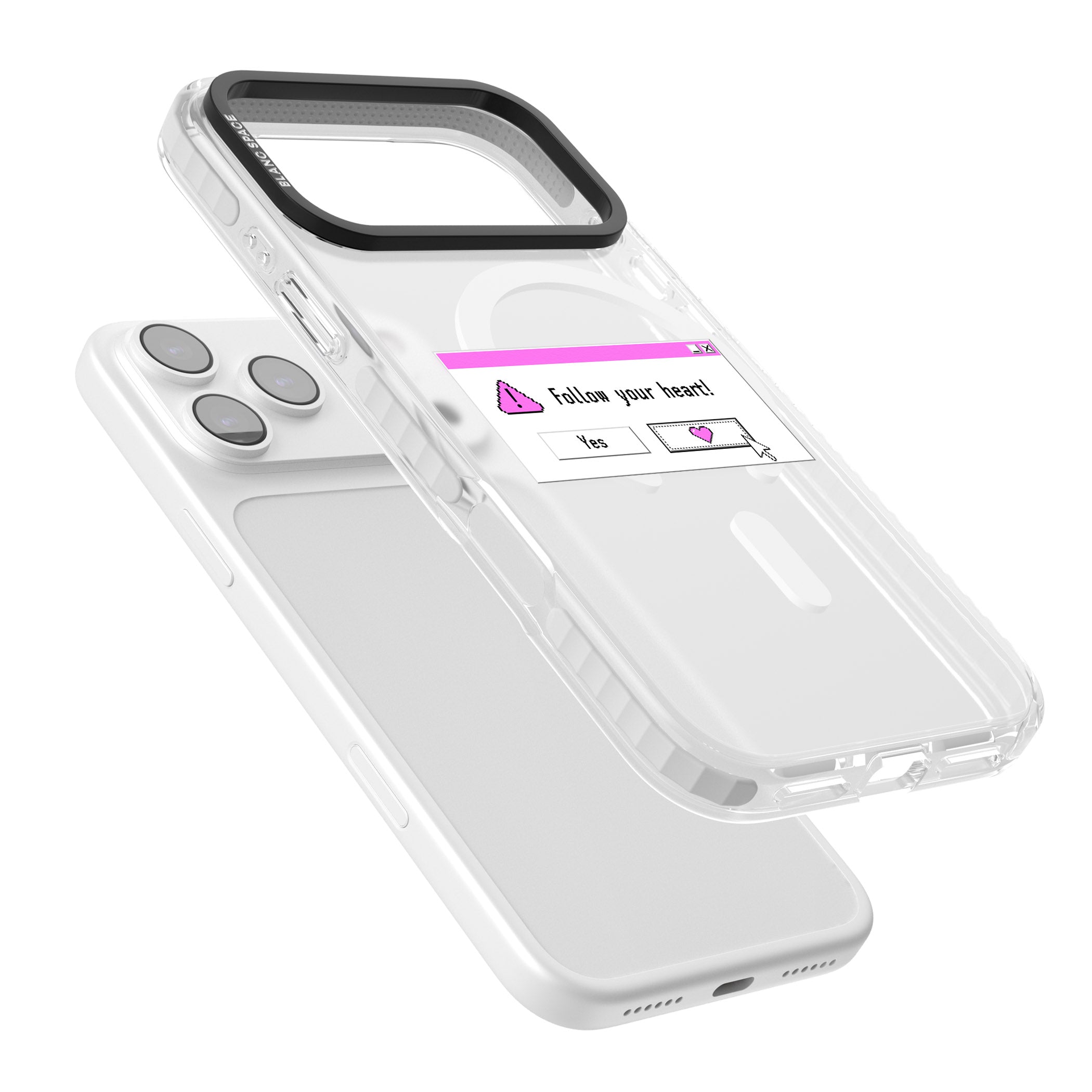 Follow Your Heart.Exe iPhone 17 Pro Max Impact Pro Clear Phone Case Colours