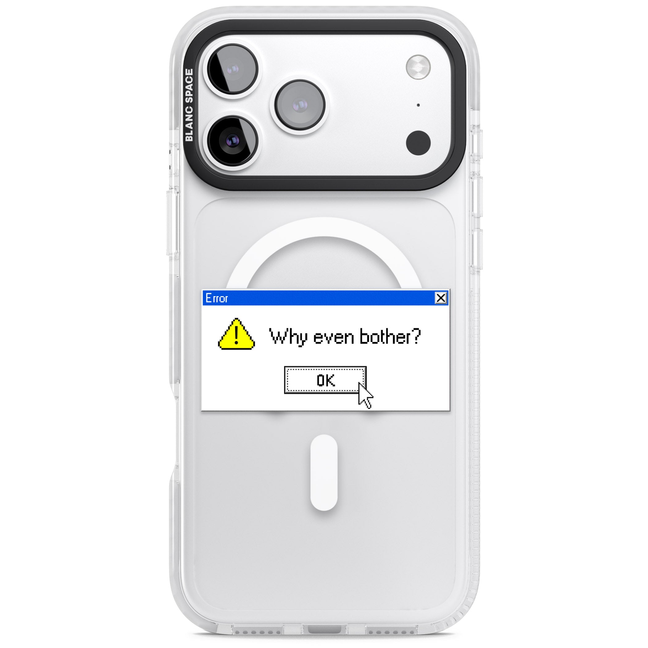 Why Even Bother Exe iPhone 17 Pro Max Impact Pro Clear Phone Case