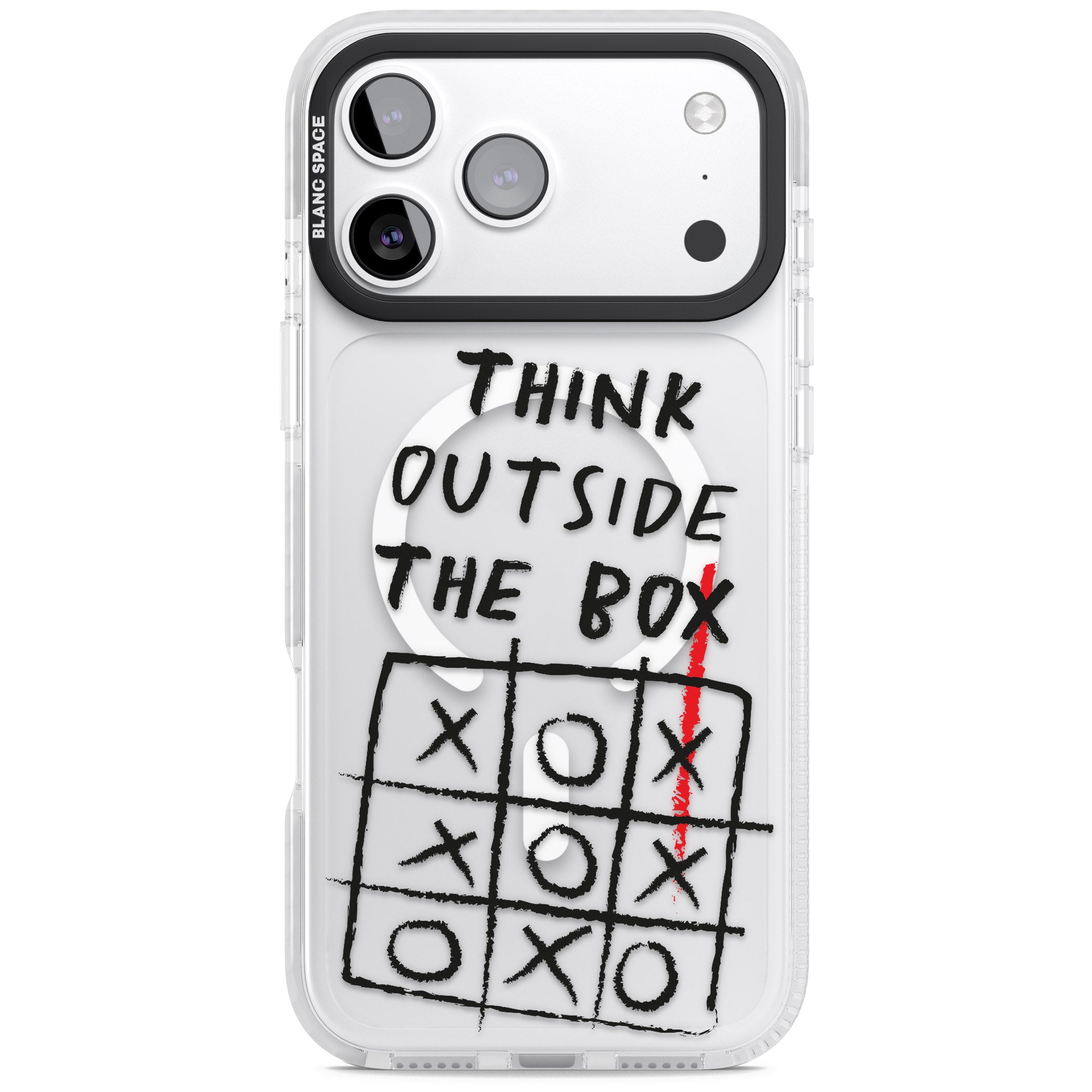 Think Outside The Box iPhone 17 Pro Max Impact Pro Clear Phone Case
