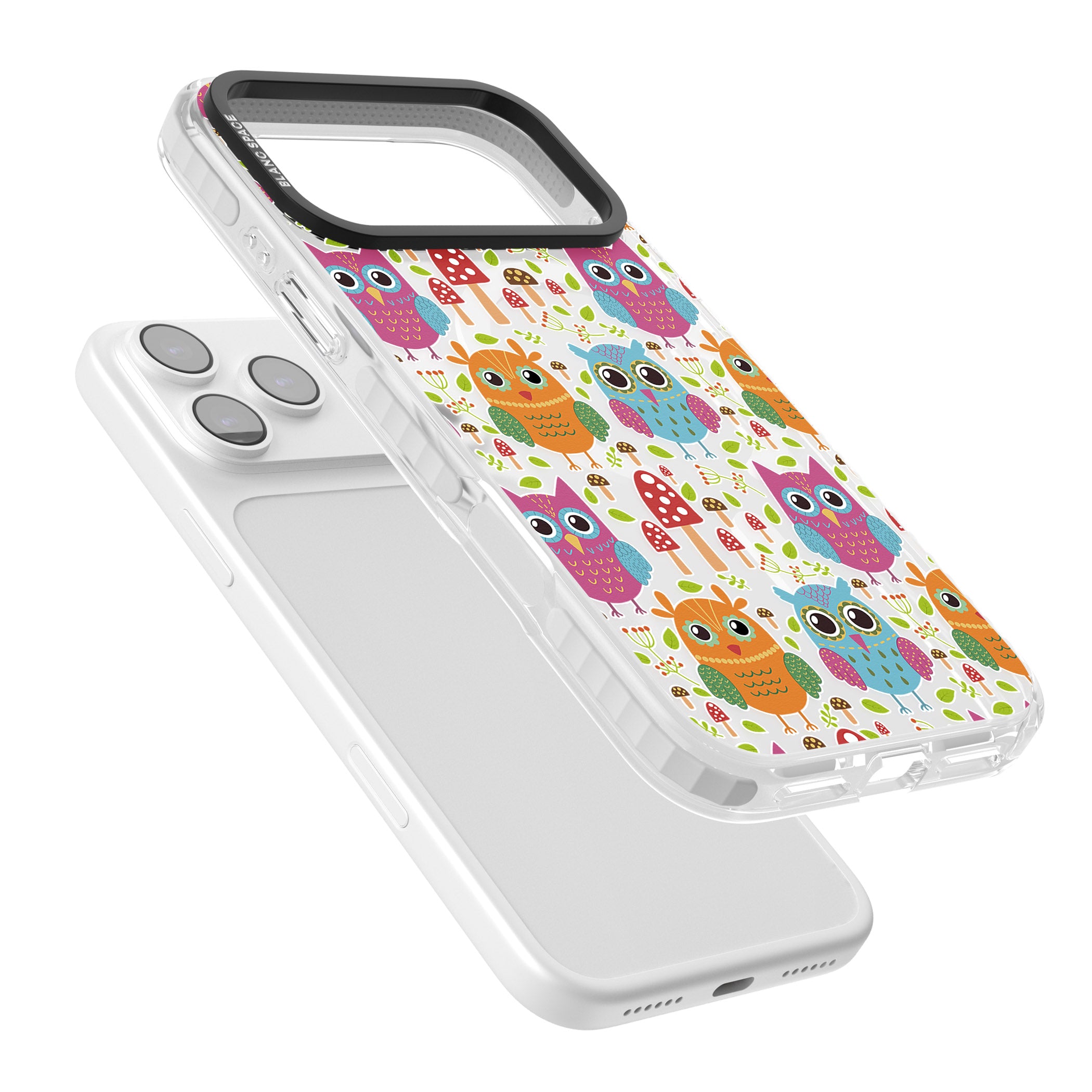 Forrest Owl Clear Pattern iPhone 17 Pro Max Impact Pro Clear Phone Case Colours