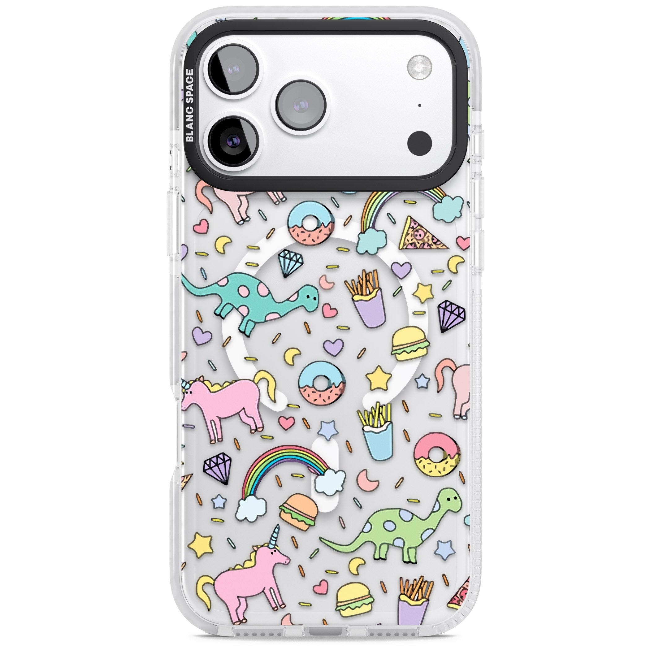 Cute Pattern iPhone 17 Pro Max Impact Pro Clear Phone Case