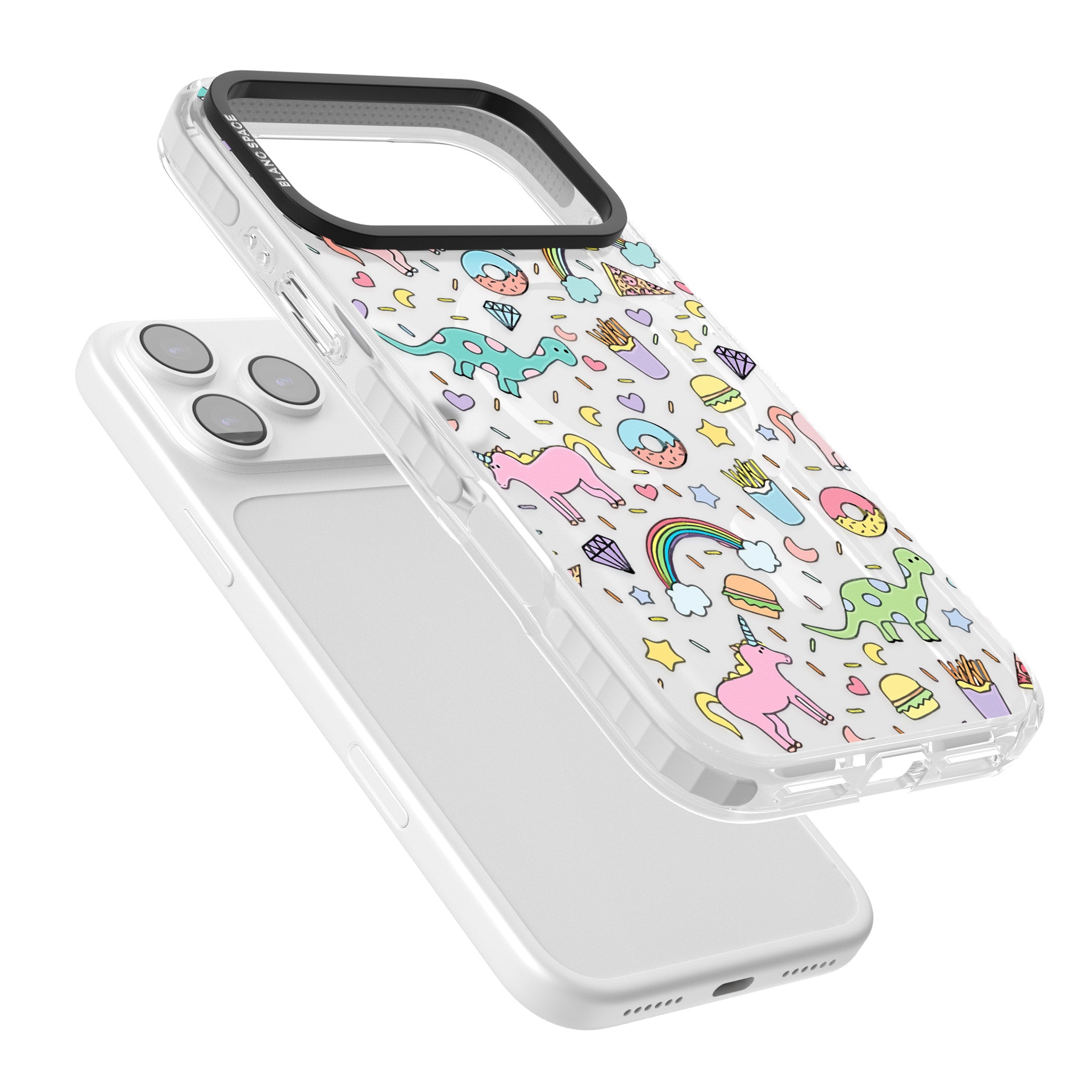 Cute Pattern iPhone 17 Pro Max Impact Pro Clear Phone Case Colours