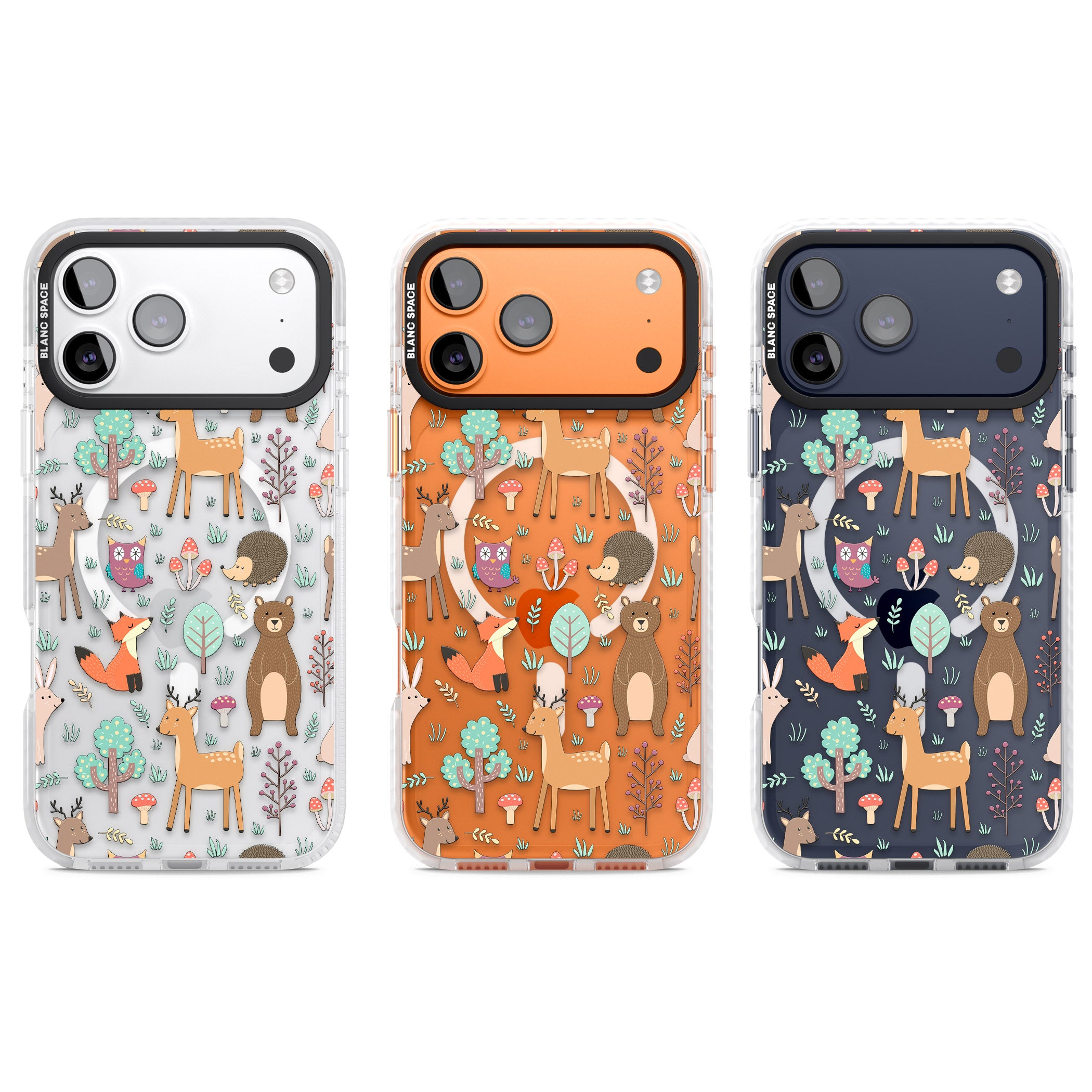 Wildlife Pattern iPhone 17 Pro Impact Pro Clear Phone Case APT Impact Protection