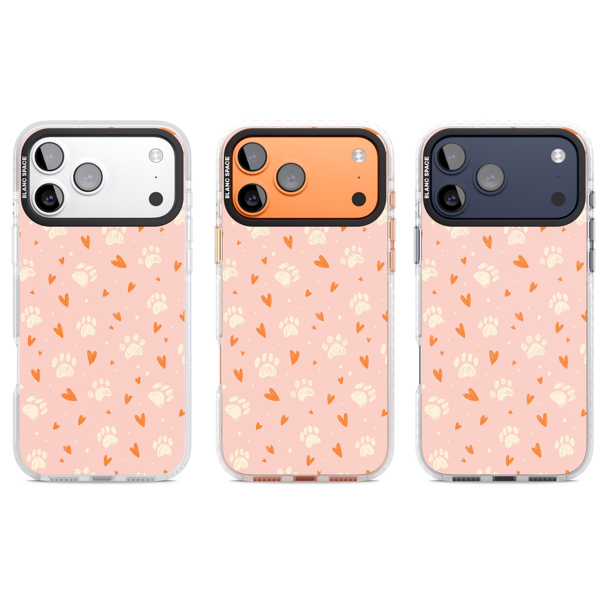 Paws & Hearts iPhone 17 Pro Impact Pro Clear Phone Case APT Impact Protection
