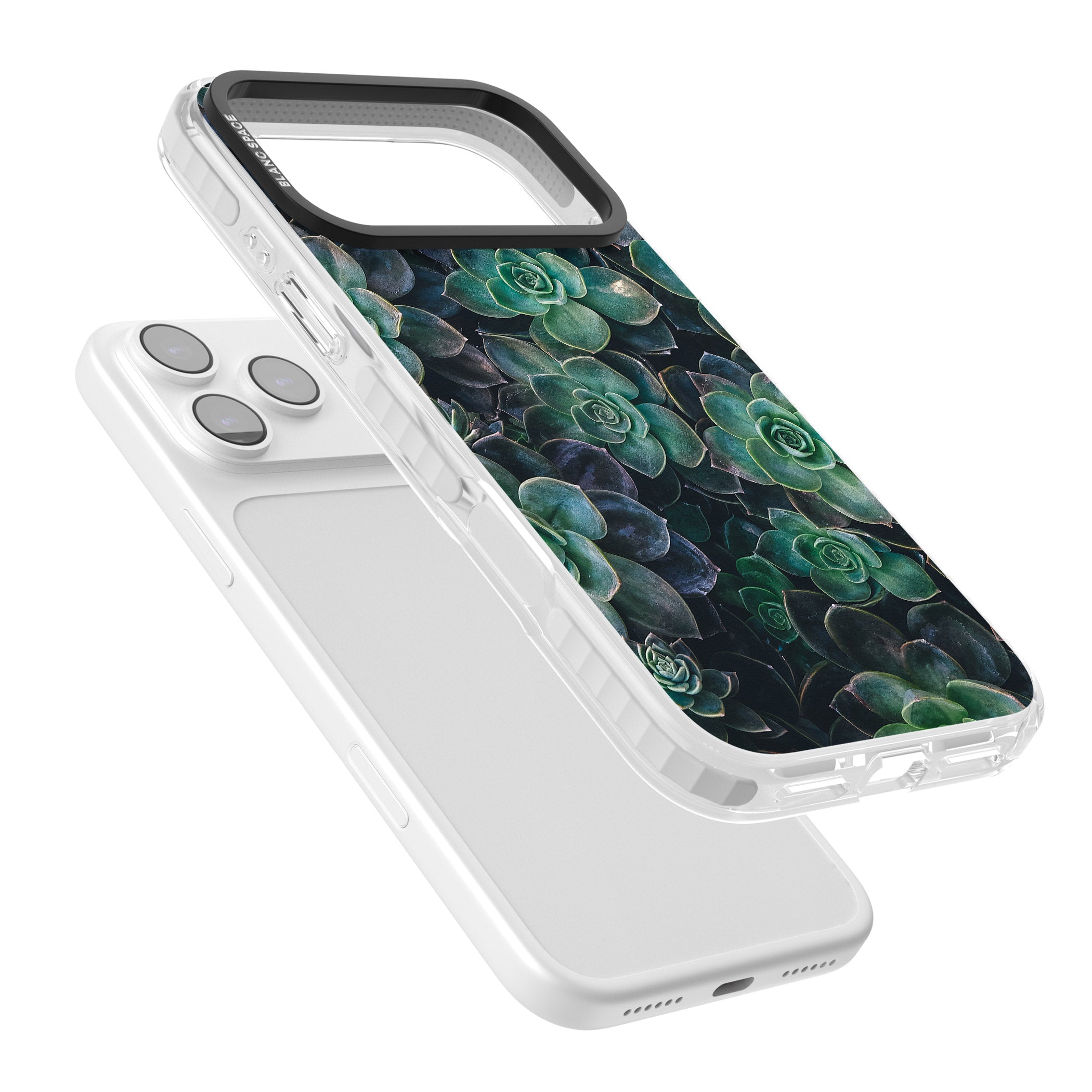 Succulent Bloom Botanical iPhone 17 Pro Max Impact Pro Clear Phone Case Colours