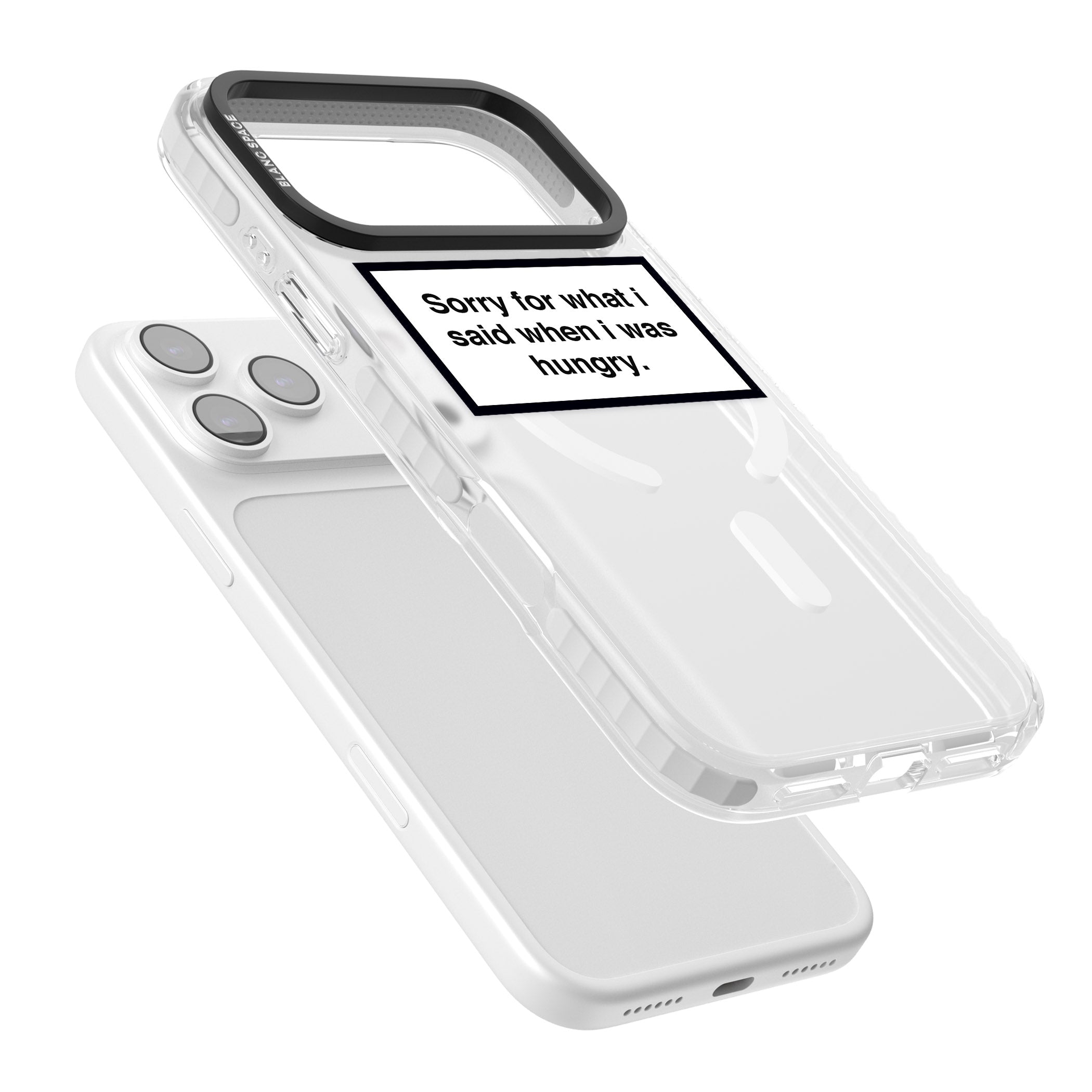 Sorry For What I Said iPhone 17 Pro Max Impact Pro Clear Phone Case Colours
