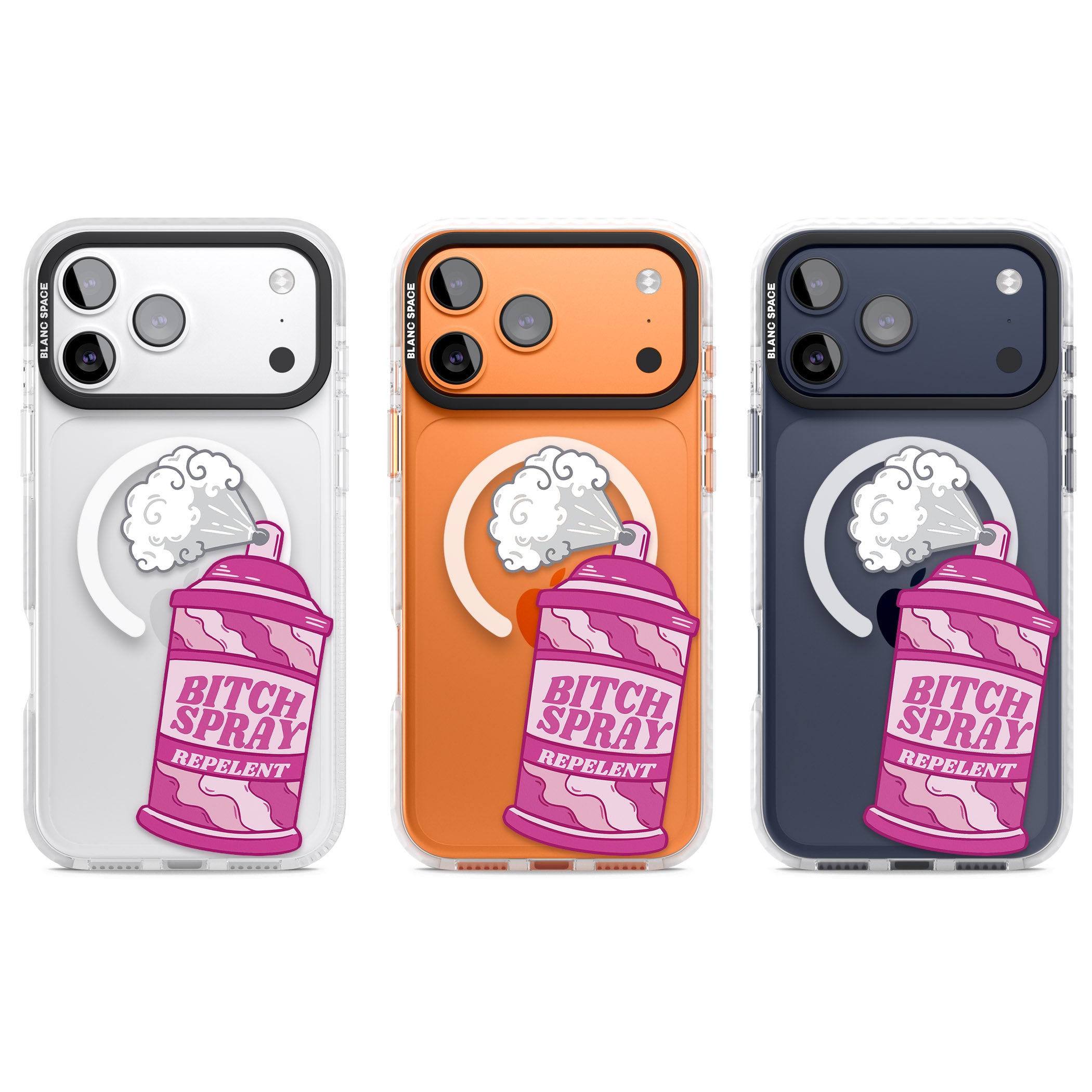 B*Tch Spray iPhone 17 Pro Impact Pro Clear Phone Case APT Impact Protection