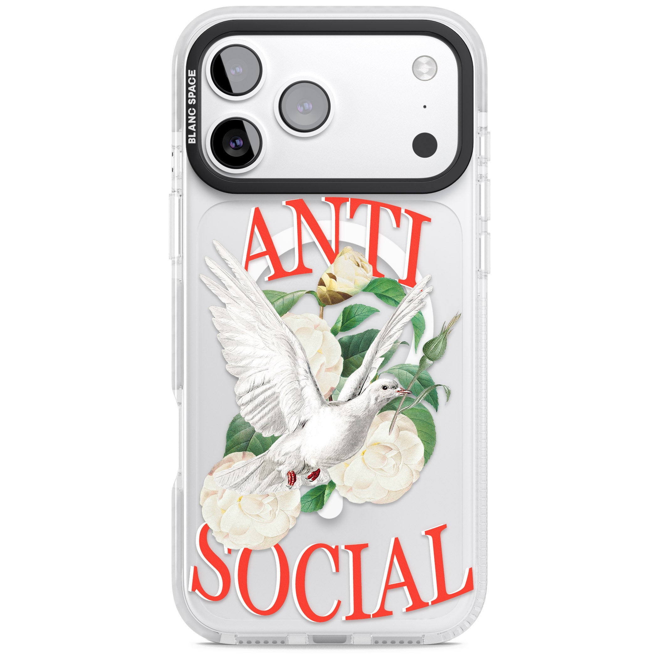 Anti Social iPhone 17 Pro Max Impact Pro Clear Phone Case