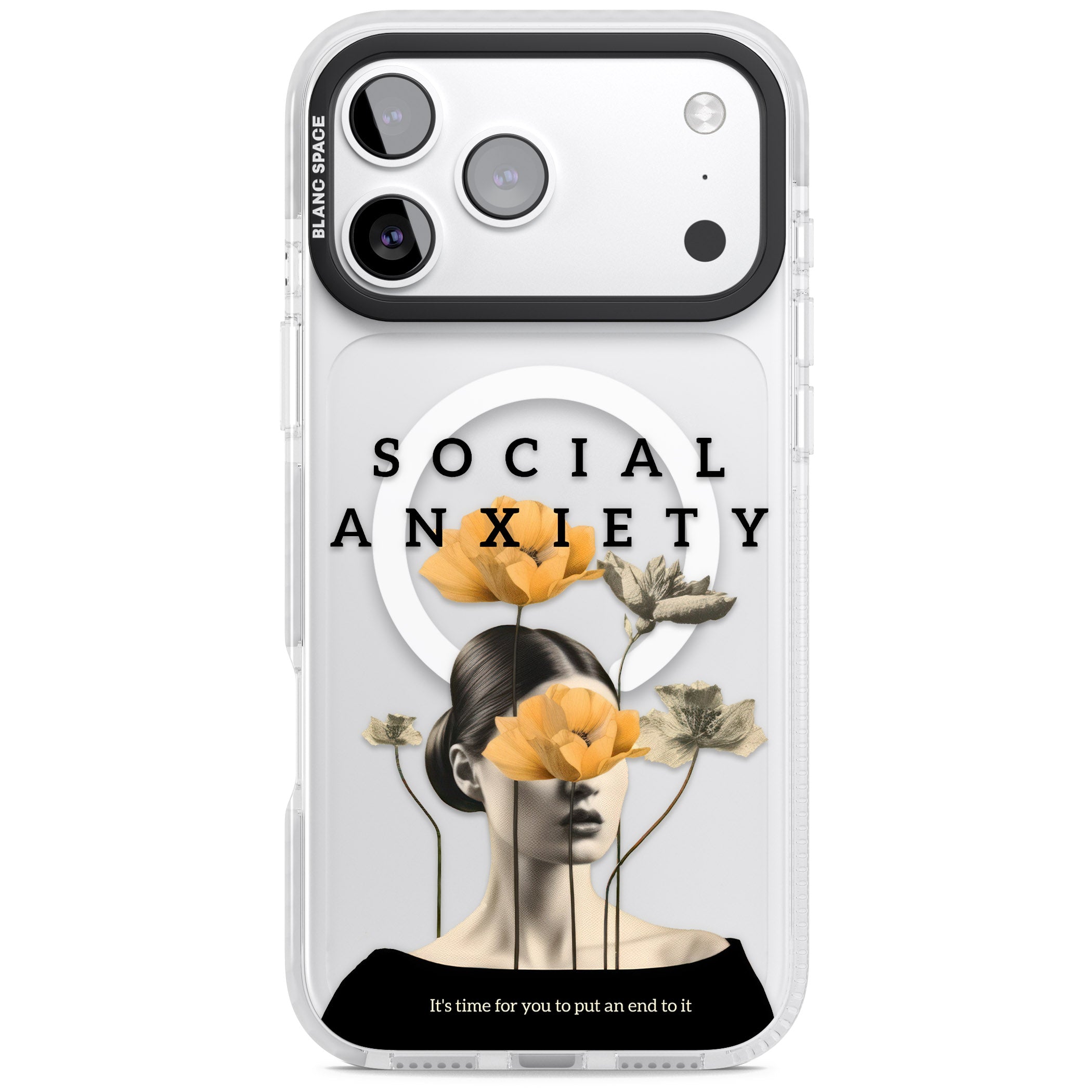 Social Anxiety iPhone 17 Pro Max Impact Pro Clear Phone Case