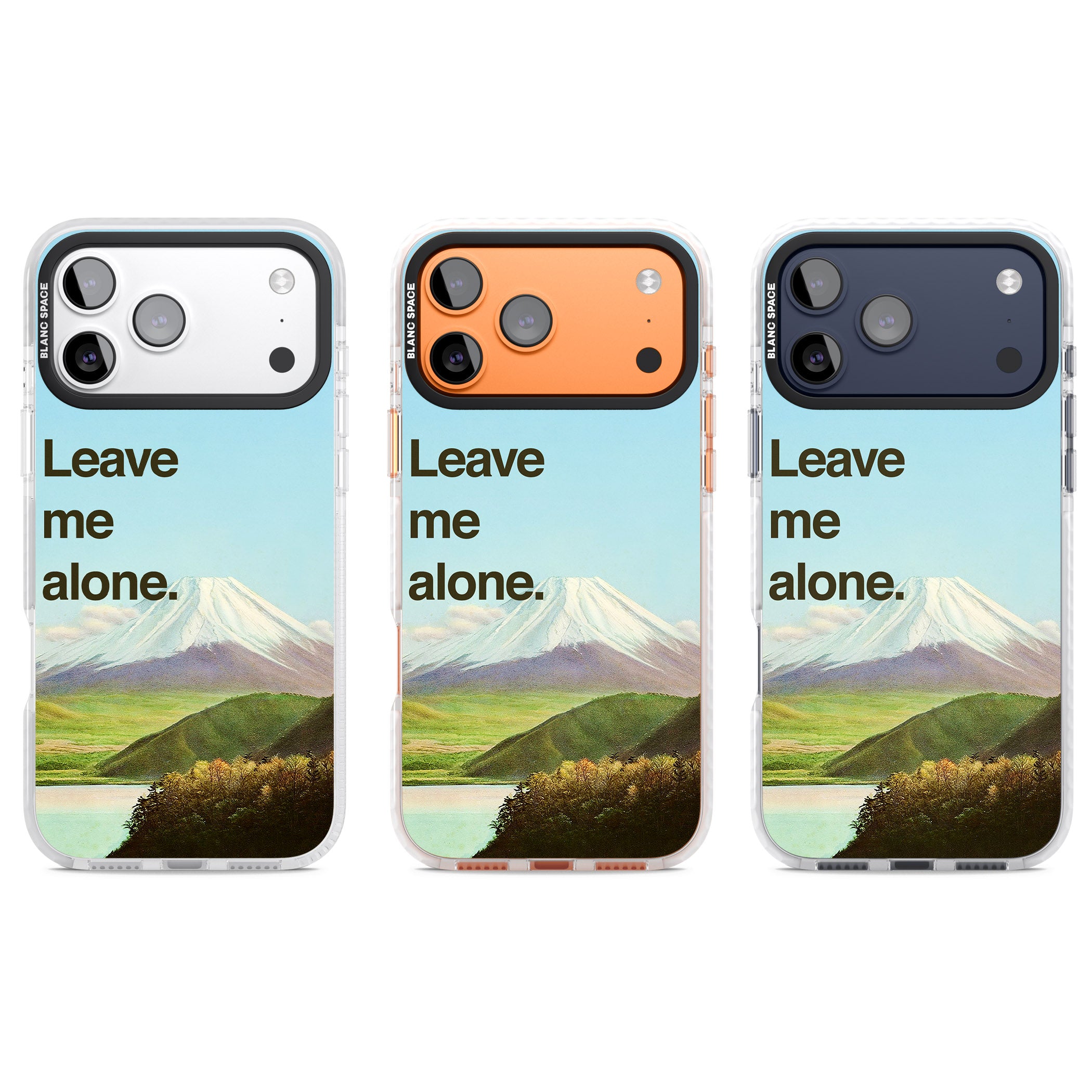 Leave Me Alone iPhone 17 Pro Impact Pro Clear Phone Case APT Impact Protection
