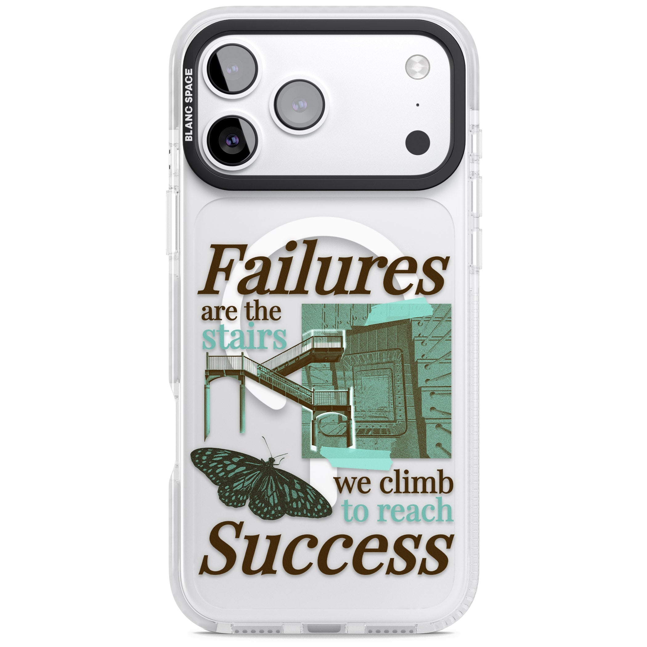 Fail To Succeed iPhone 17 Pro Max Impact Pro Clear Phone Case
