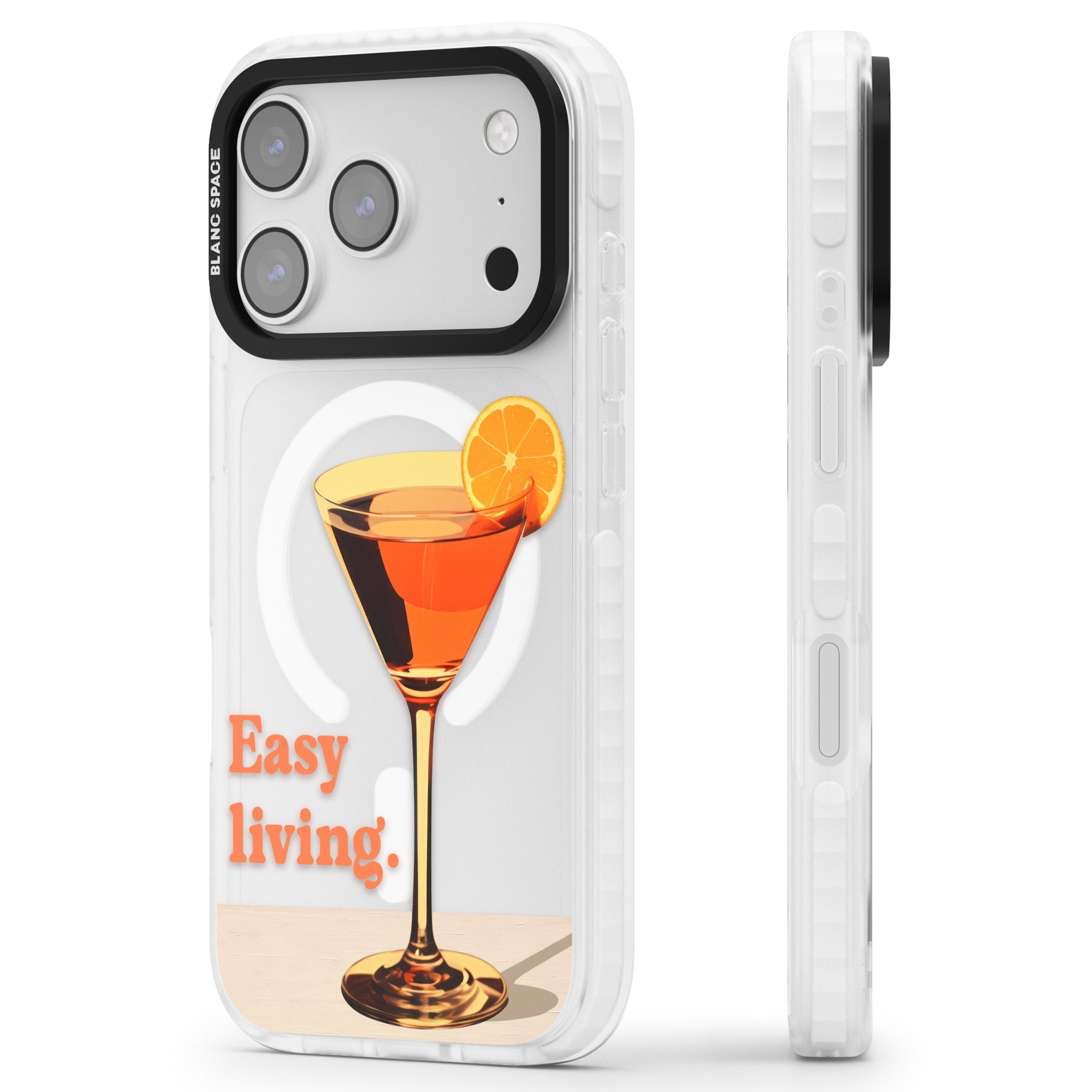Easy Living iPhone 17 Pro Max Impact Pro Clear Phone Case Side Profile