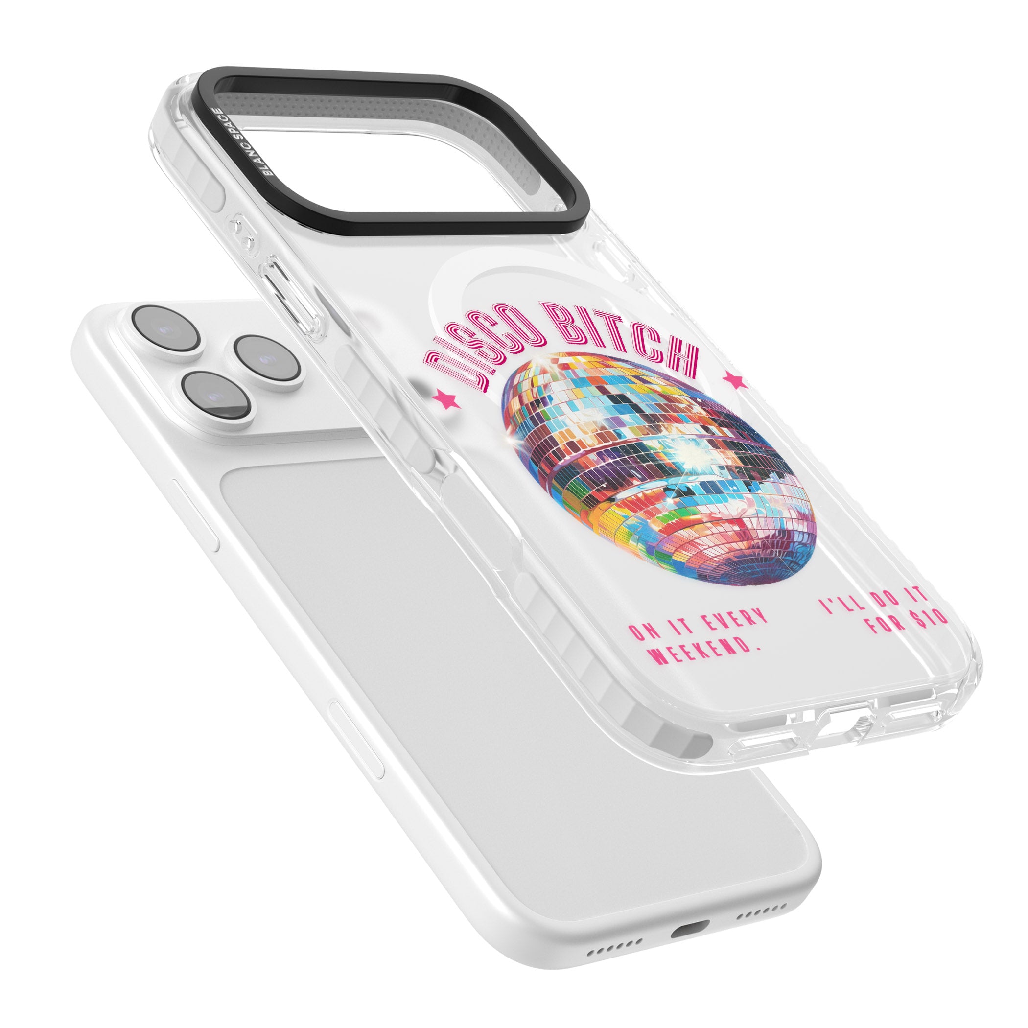 Disco B Tch iPhone 17 Pro Max Impact Pro Clear Phone Case Colours