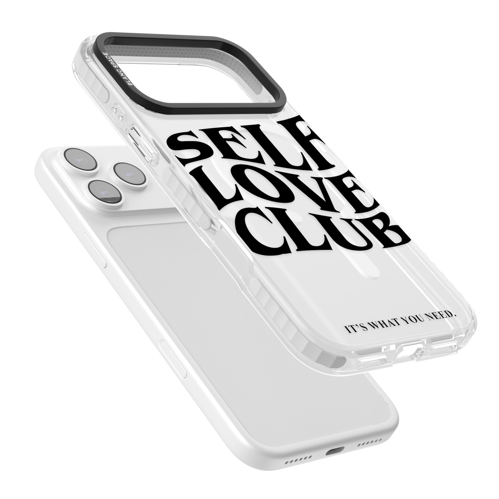 Self Love Club Black iPhone 17 Pro Max Impact Pro Clear Phone Case Colours