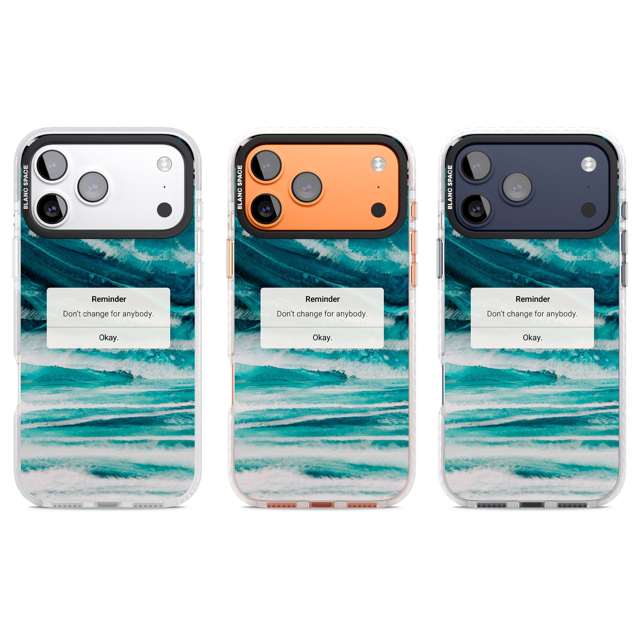 Ocean Vibe Reminder iPhone 17 Pro Impact Pro Clear Phone Case APT Impact Protection