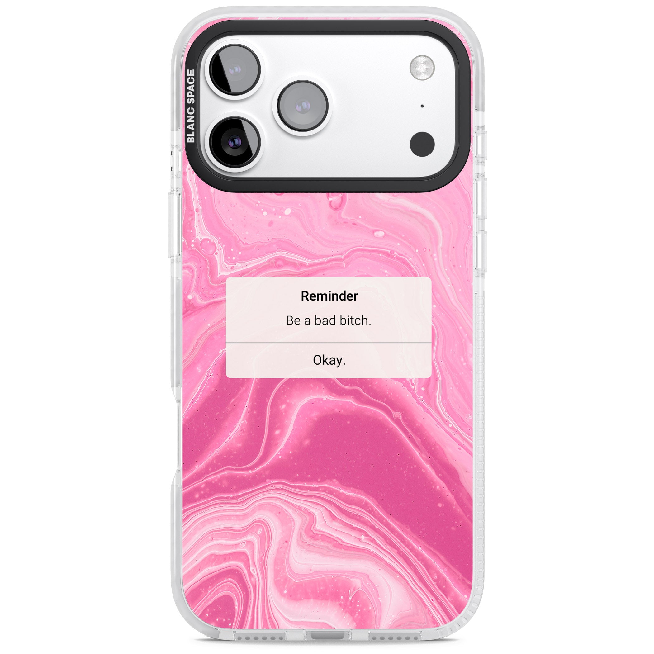 Bad Bitch Reminder iPhone 17 Pro Max Impact Pro Clear Phone Case