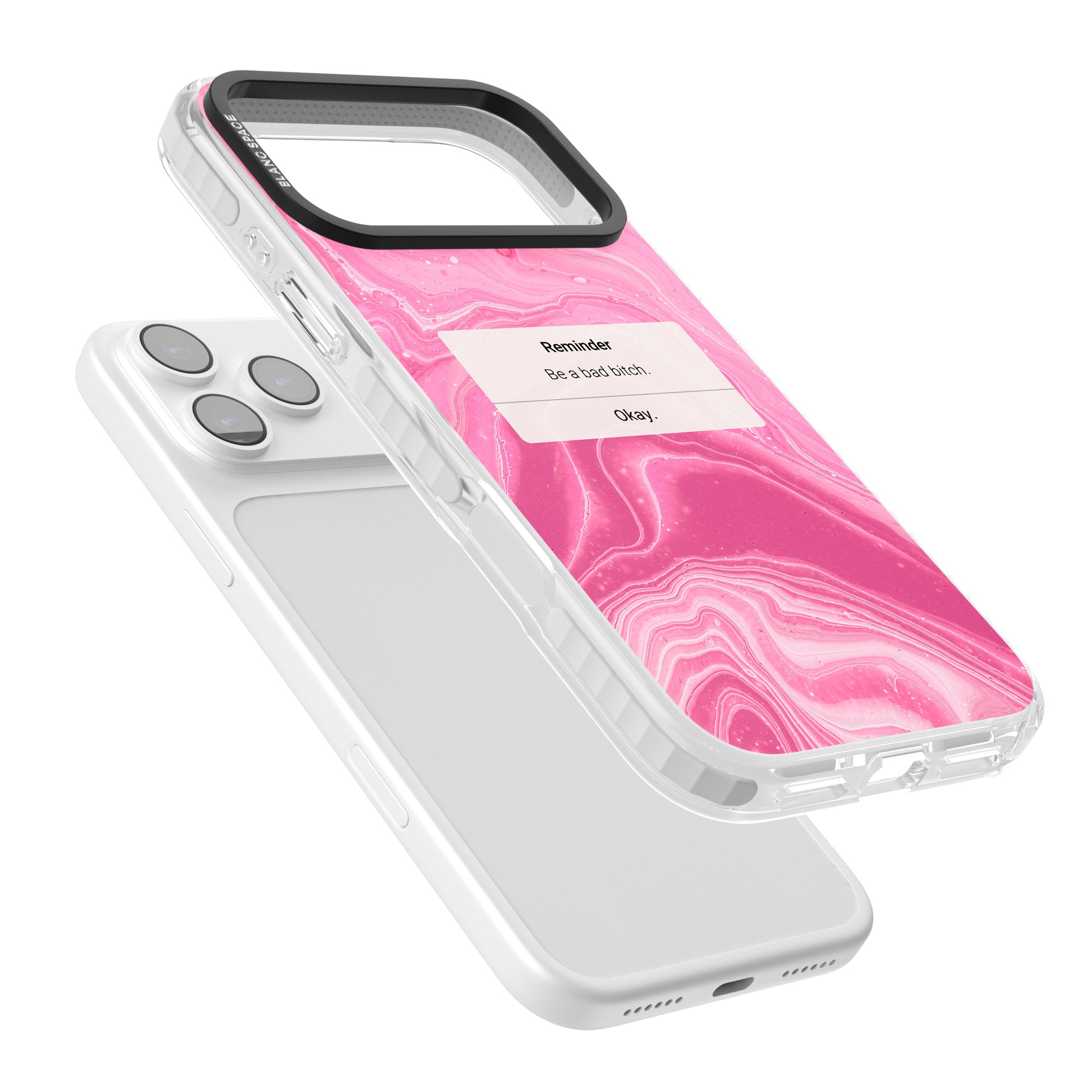 Bad Bitch Reminder iPhone 17 Pro Max Impact Pro Clear Phone Case Colours