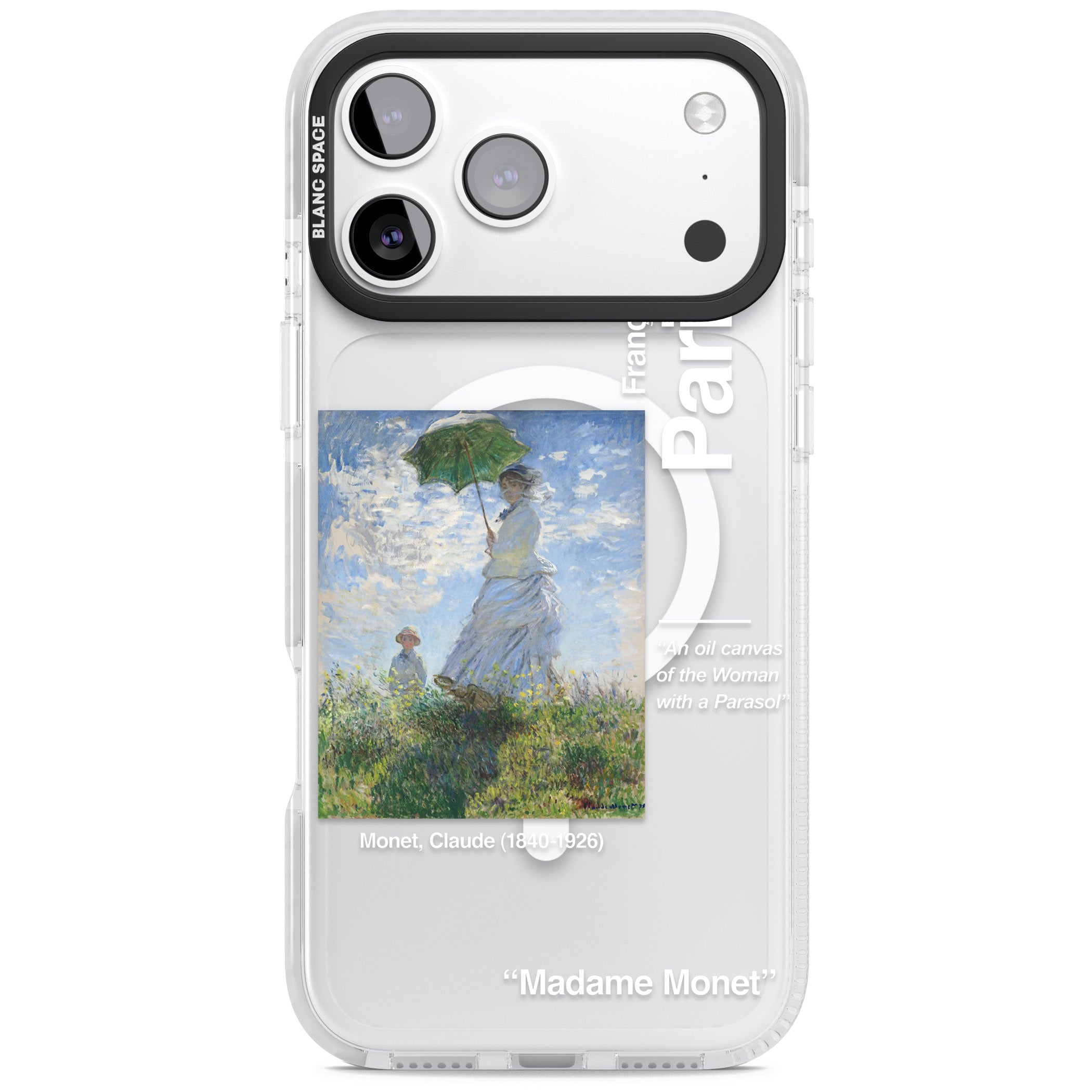 Madame Monet And Her Son iPhone 17 Pro Max Impact Pro Clear Phone Case