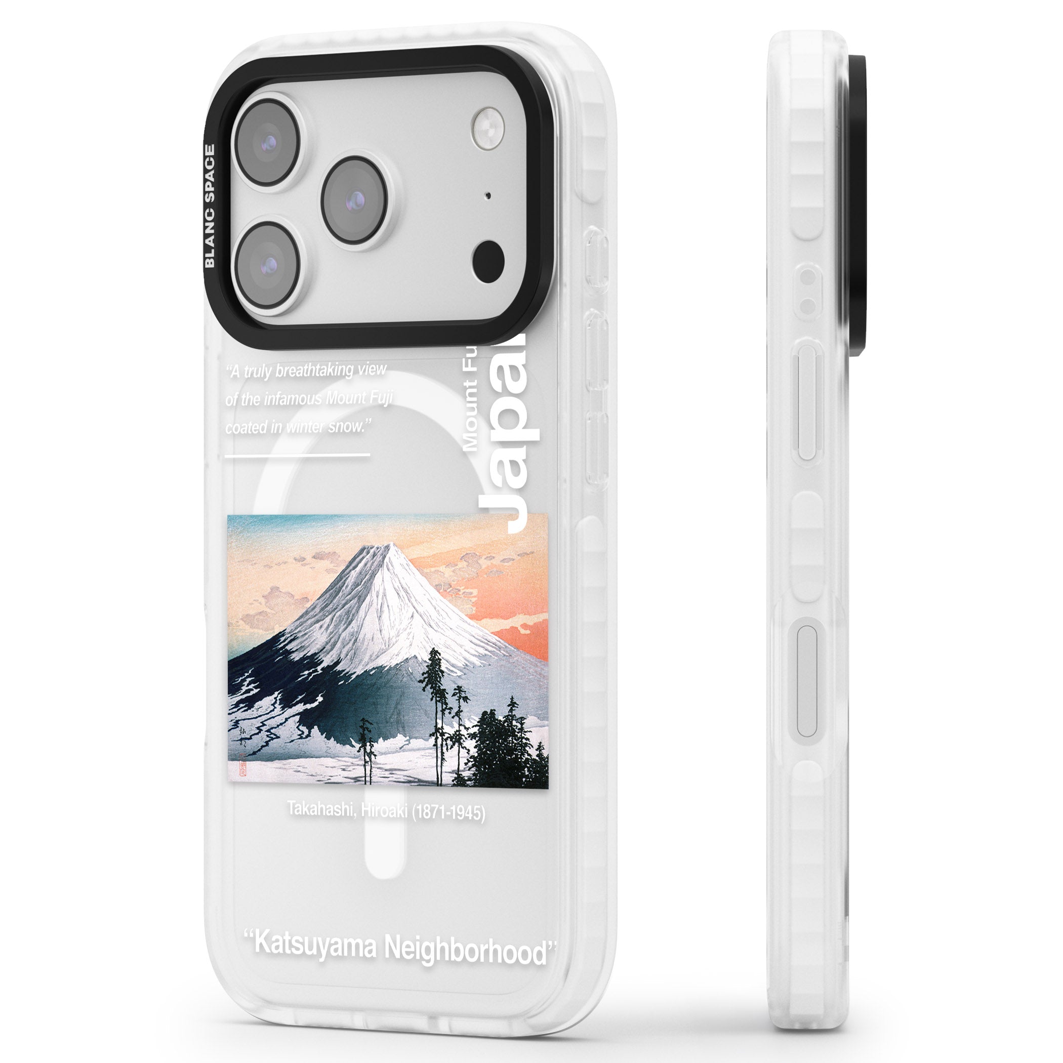 Katsuyama Neighborhood iPhone 17 Pro Max Impact Pro Clear Phone Case Side Profile