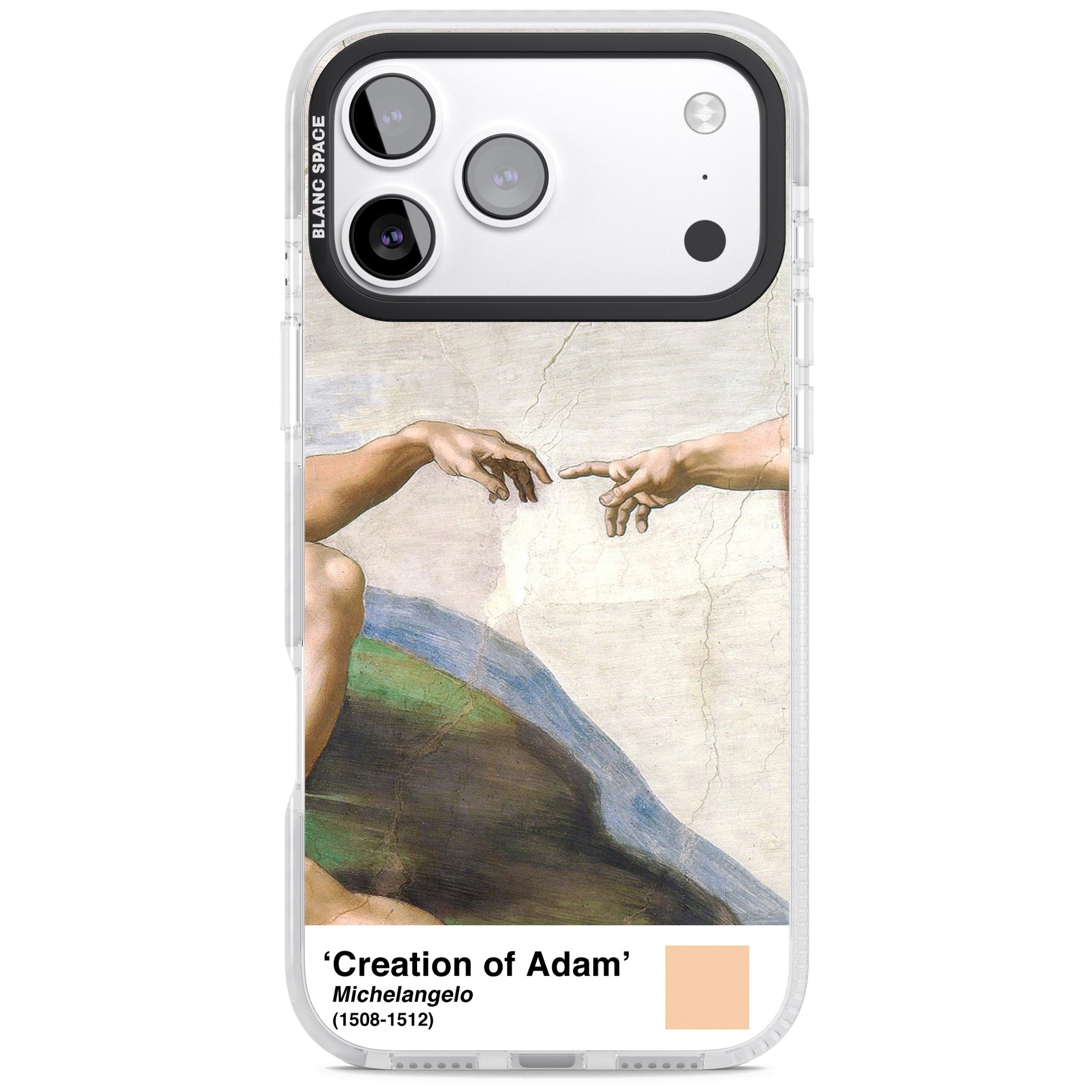 Creation Of Adam iPhone 17 Pro Max Impact Pro Clear Phone Case