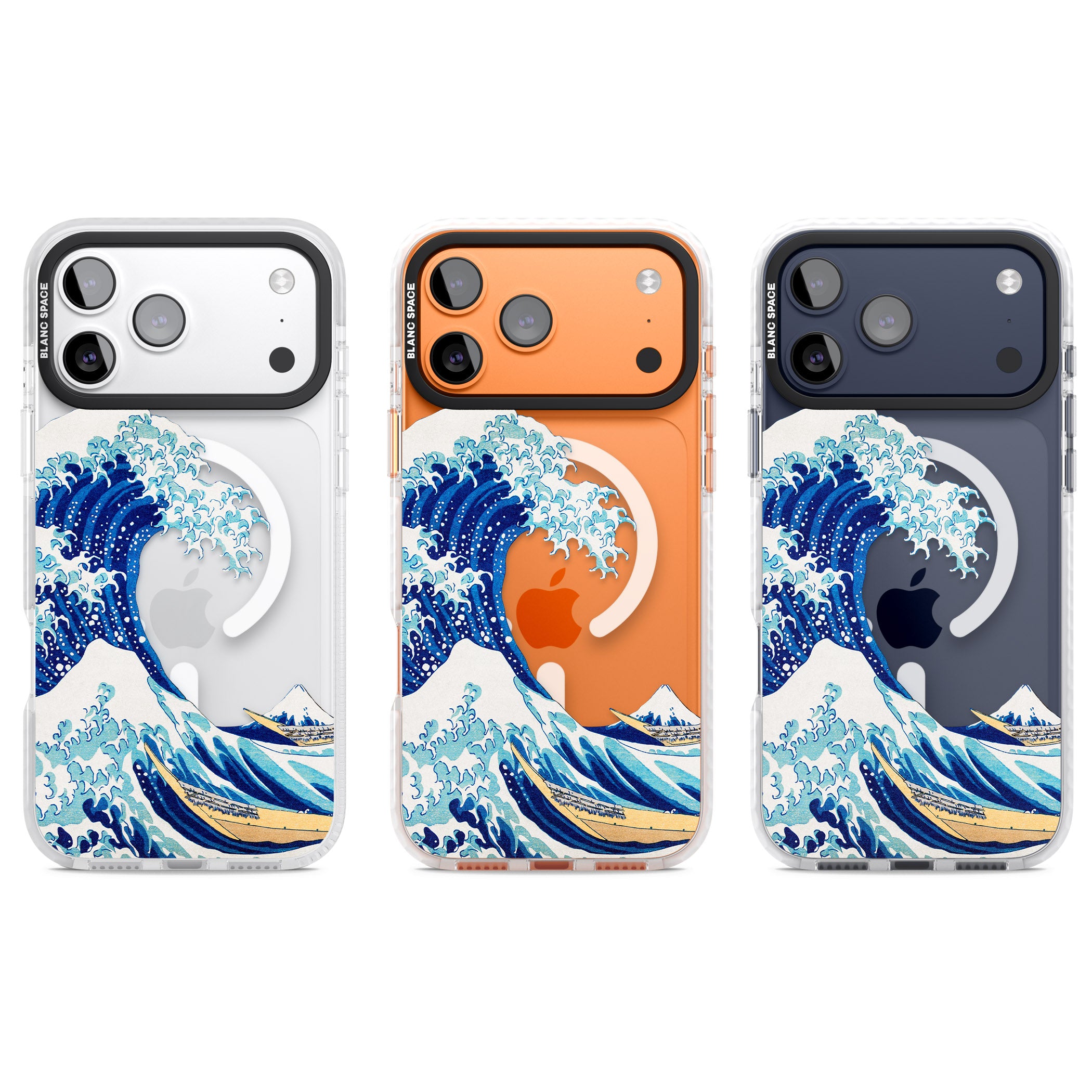The Great Wave Of Kanagawa iPhone 17 Pro Impact Pro Clear Phone Case APT Impact Protection