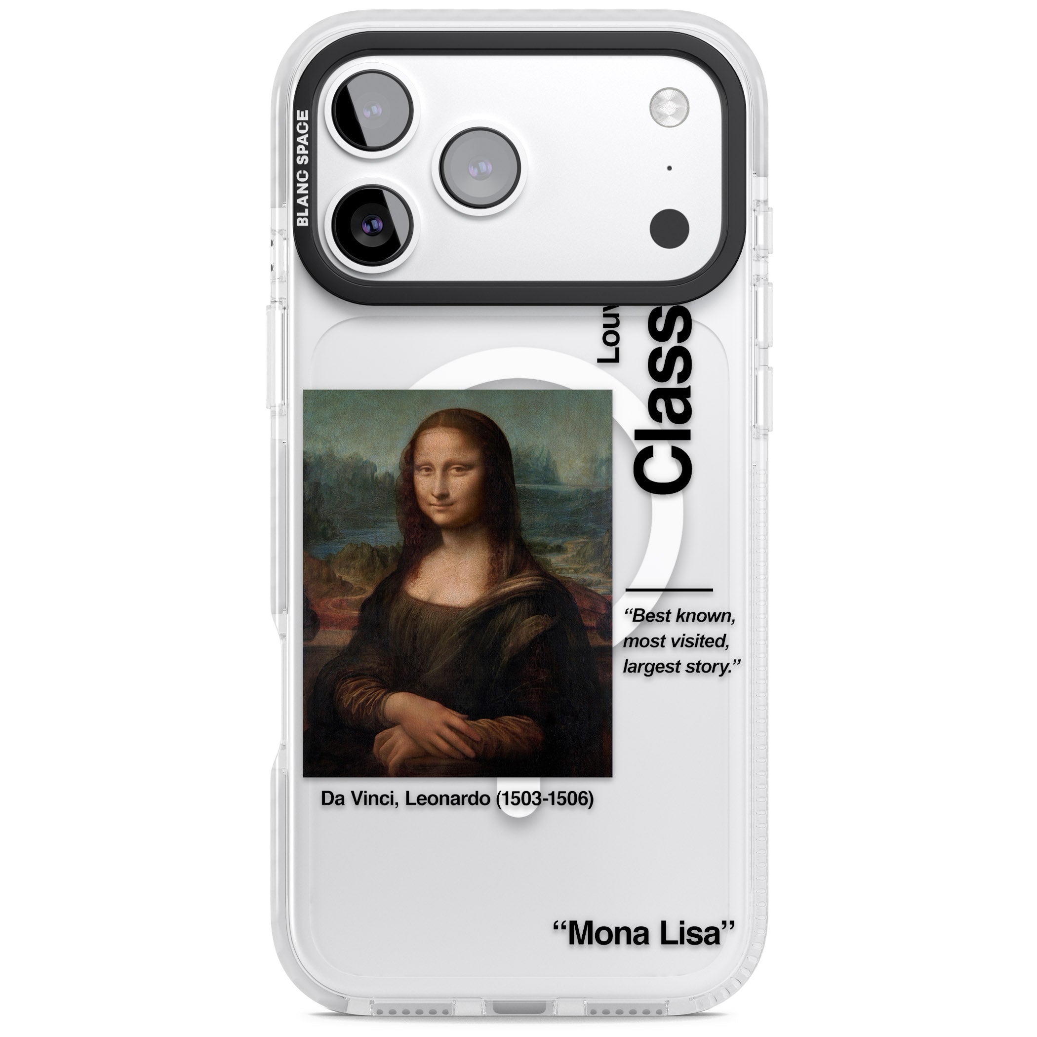 Mona Lisa Leonardo Da Vinci iPhone 17 Pro Max Impact Pro Clear Phone Case