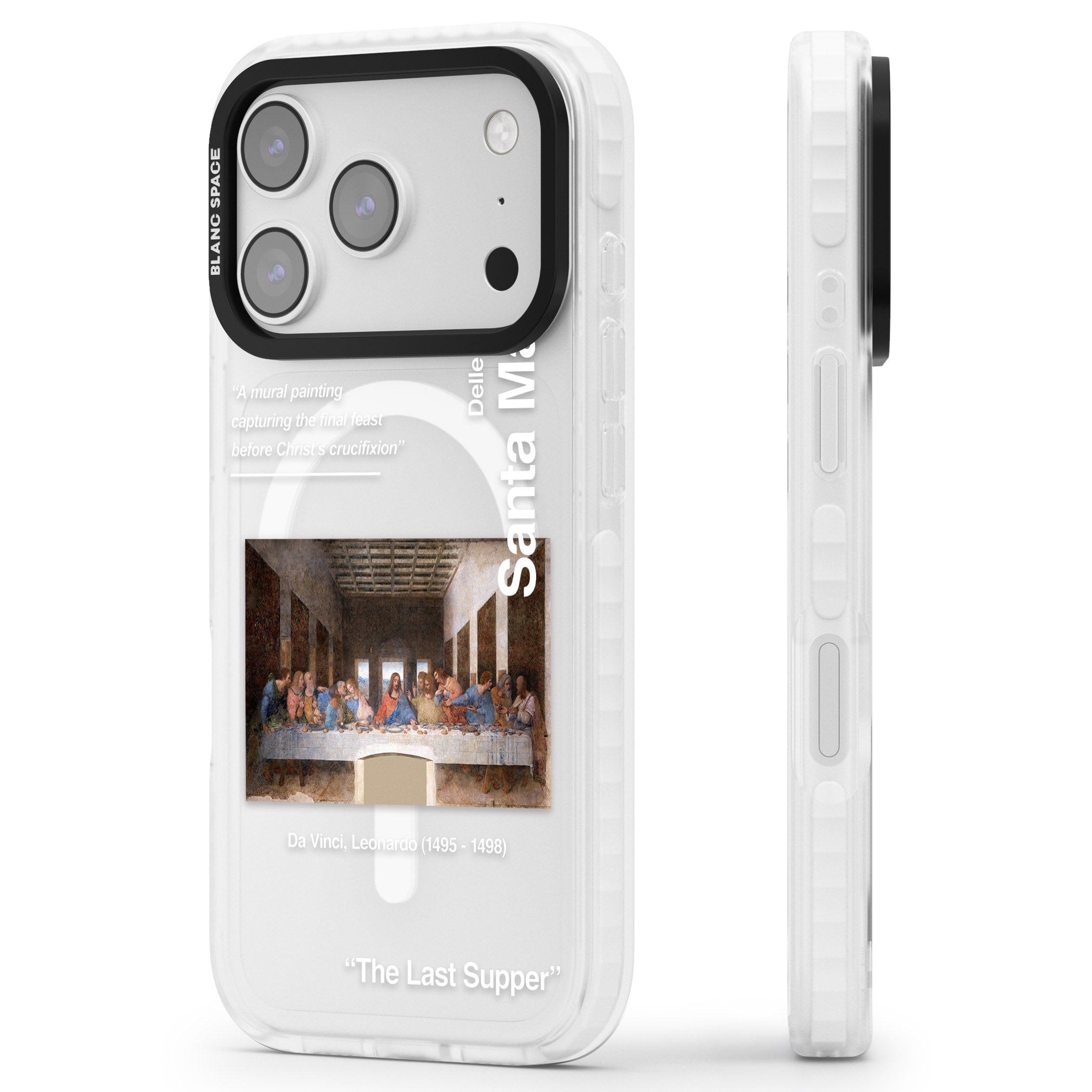 The Last Supper iPhone 17 Pro Max Impact Pro Clear Phone Case Side Profile