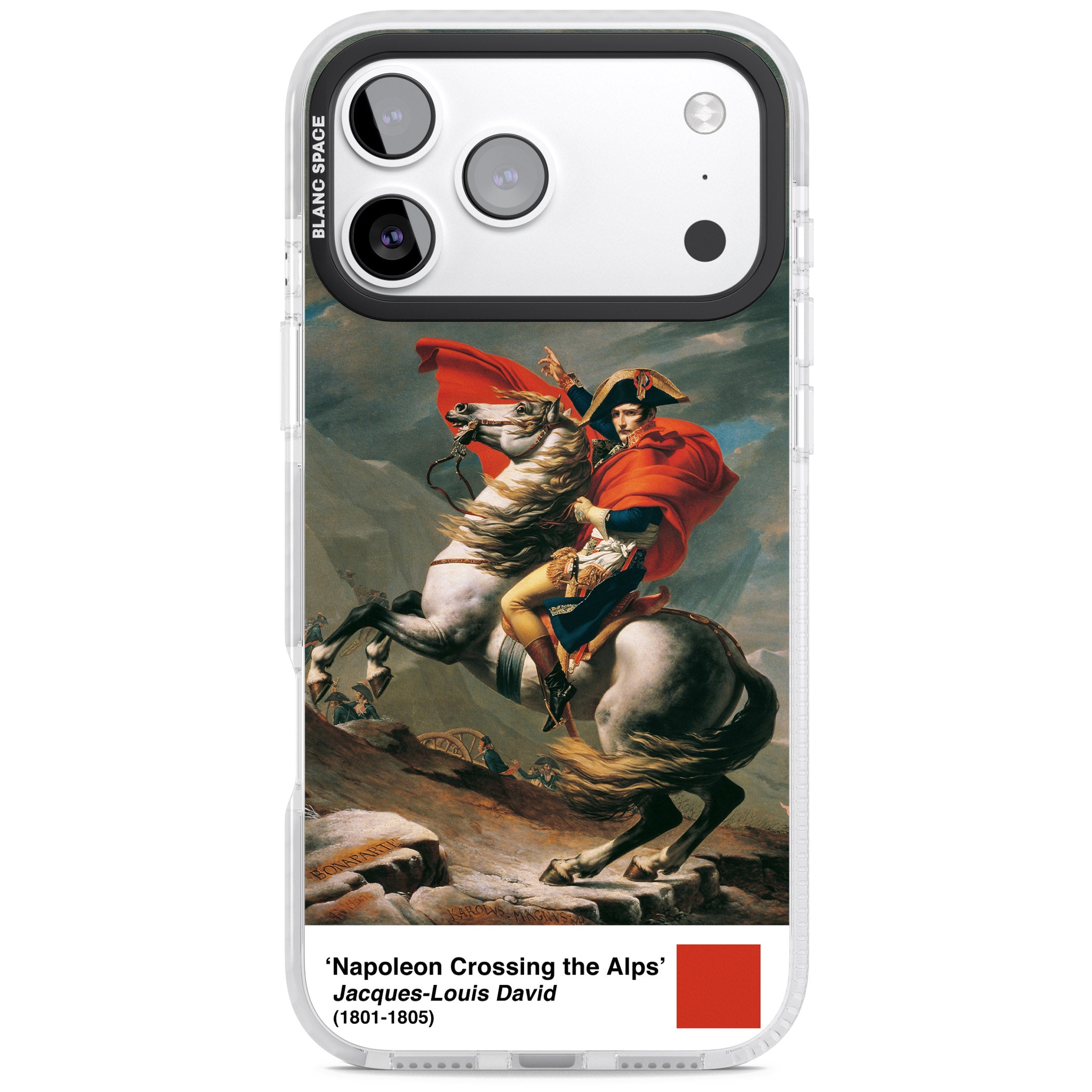 Napoleon Crossing The Alps iPhone 17 Pro Max Impact Pro Clear Phone Case