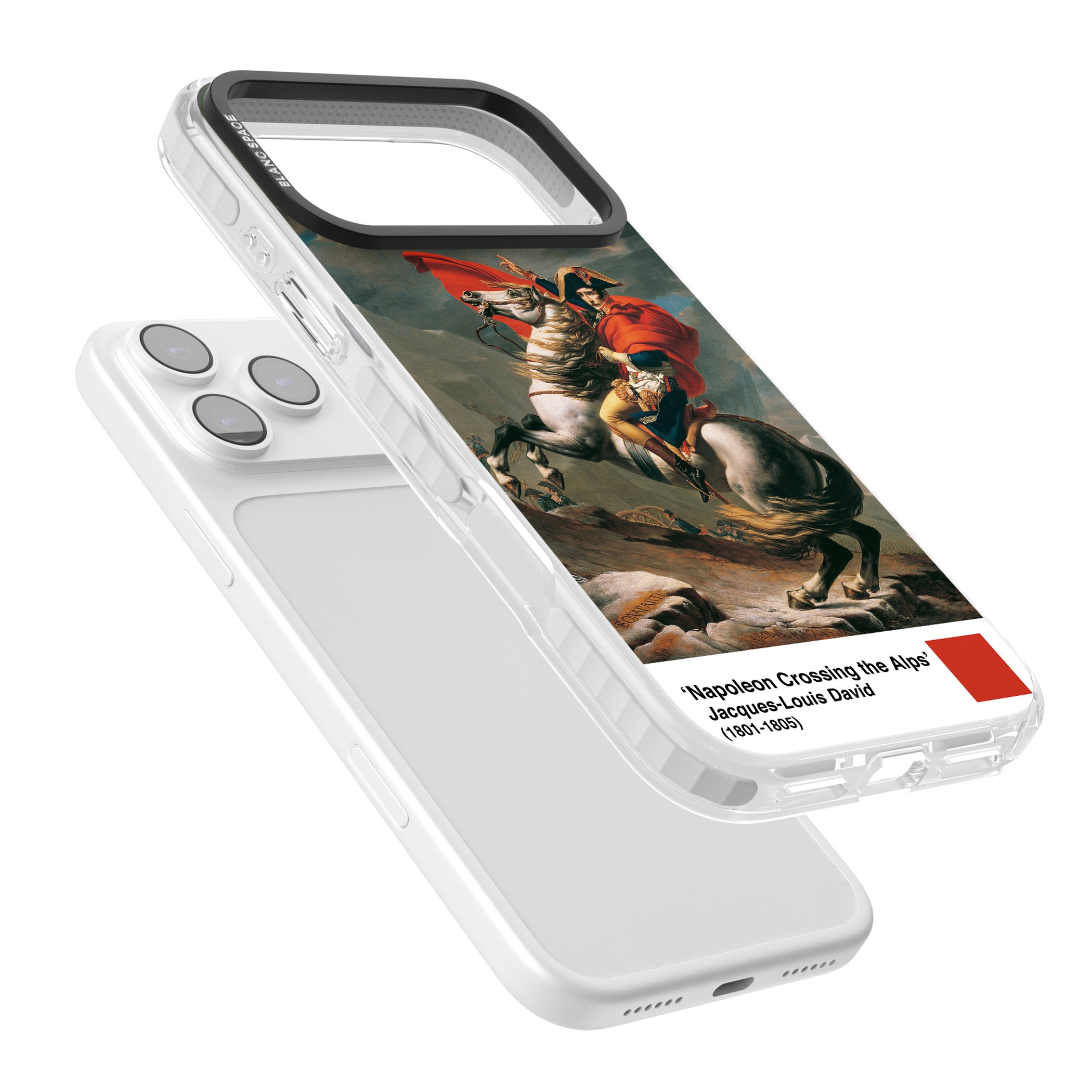 Napoleon Crossing The Alps iPhone 17 Pro Max Impact Pro Clear Phone Case Colours