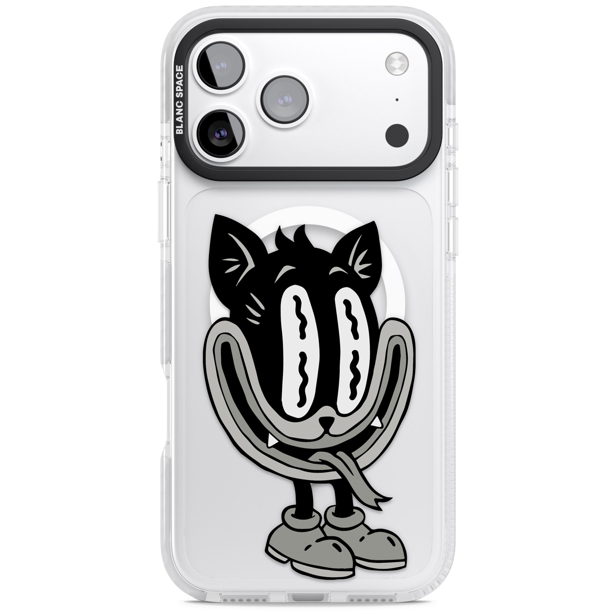 Faded Feline iPhone 17 Pro Max Impact Pro Clear Phone Case