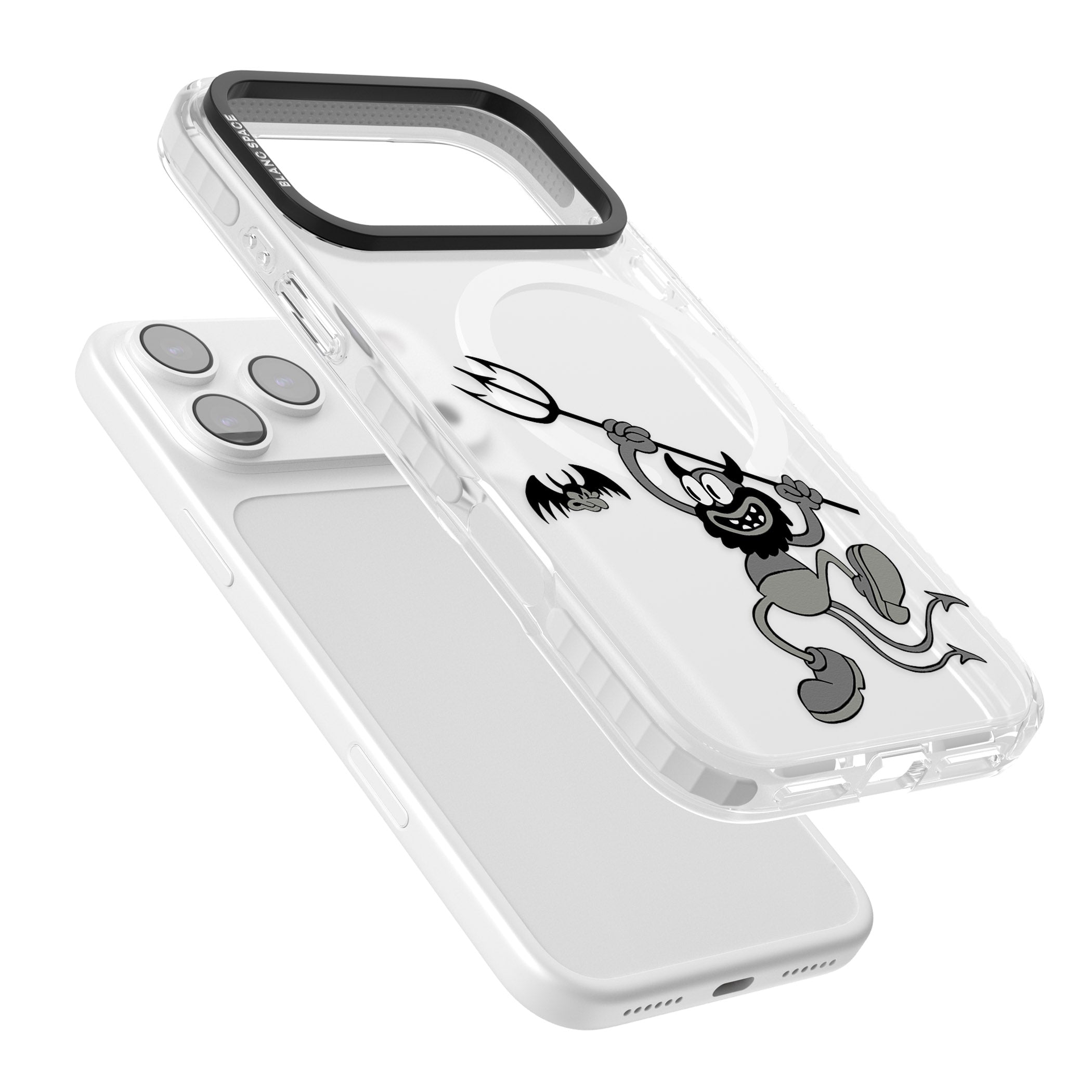 Dancing Devil iPhone 17 Pro Max Impact Pro Clear Phone Case Colours