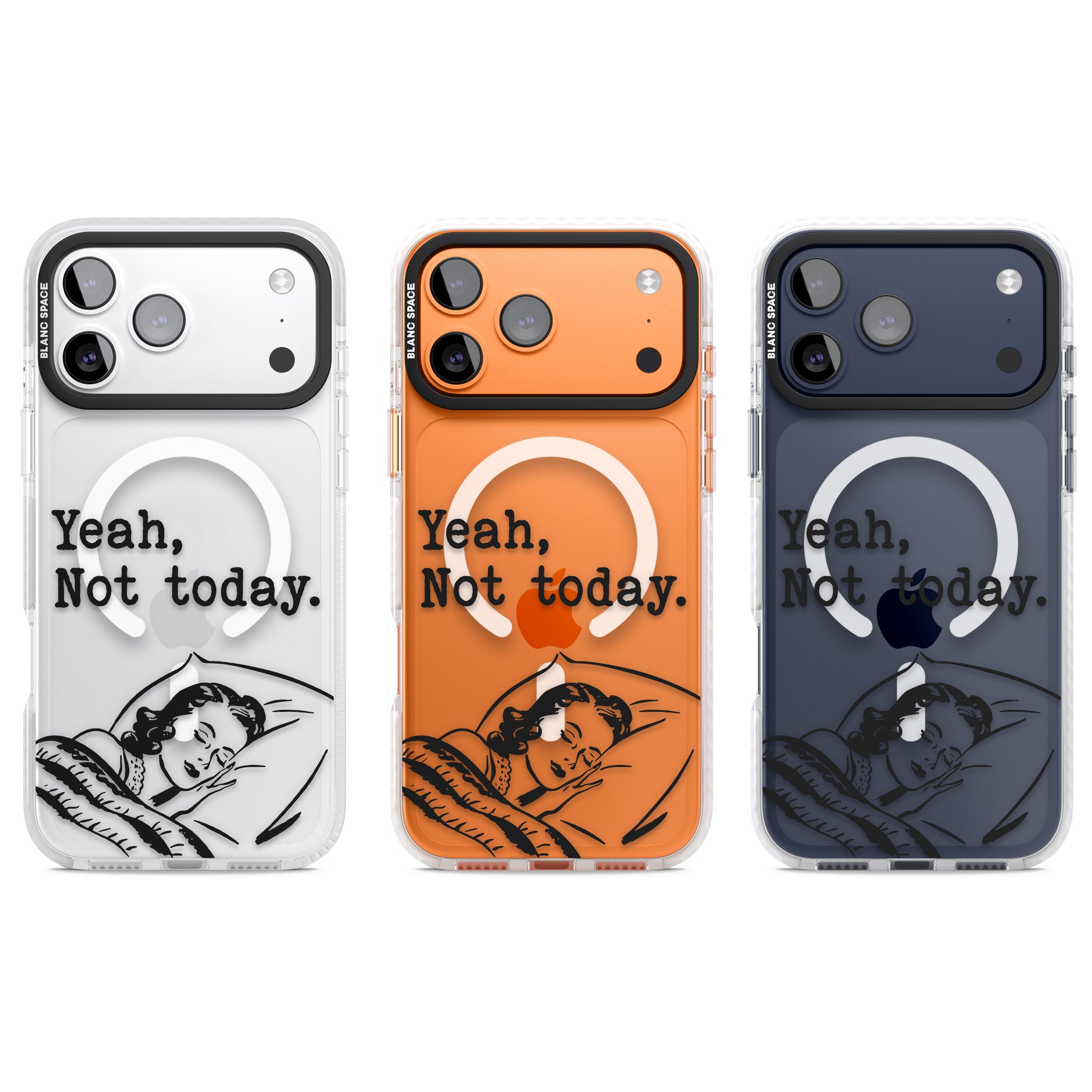 Yeah, Not Today iPhone 17 Pro Impact Pro Clear Phone Case APT Impact Protection