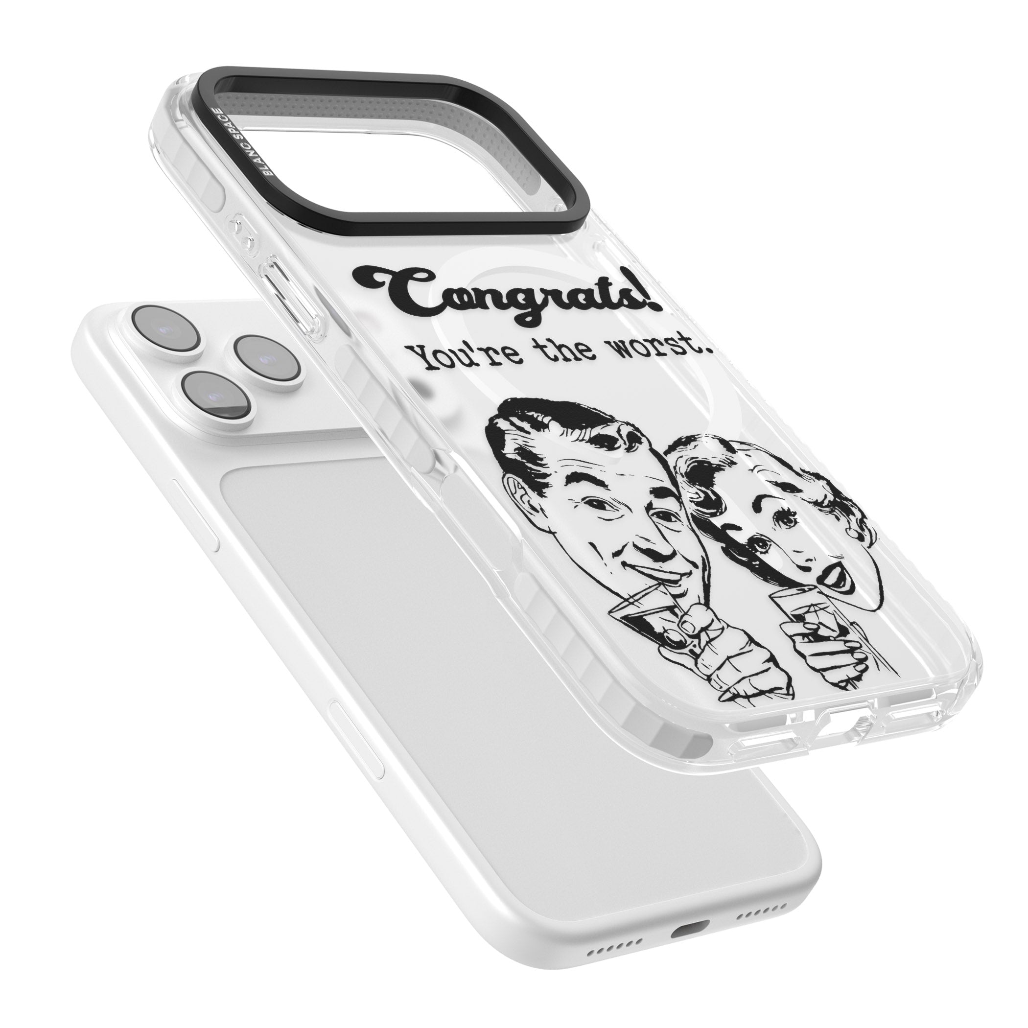 Congrats Youre The Worst iPhone 17 Pro Max Impact Pro Clear Phone Case Colours