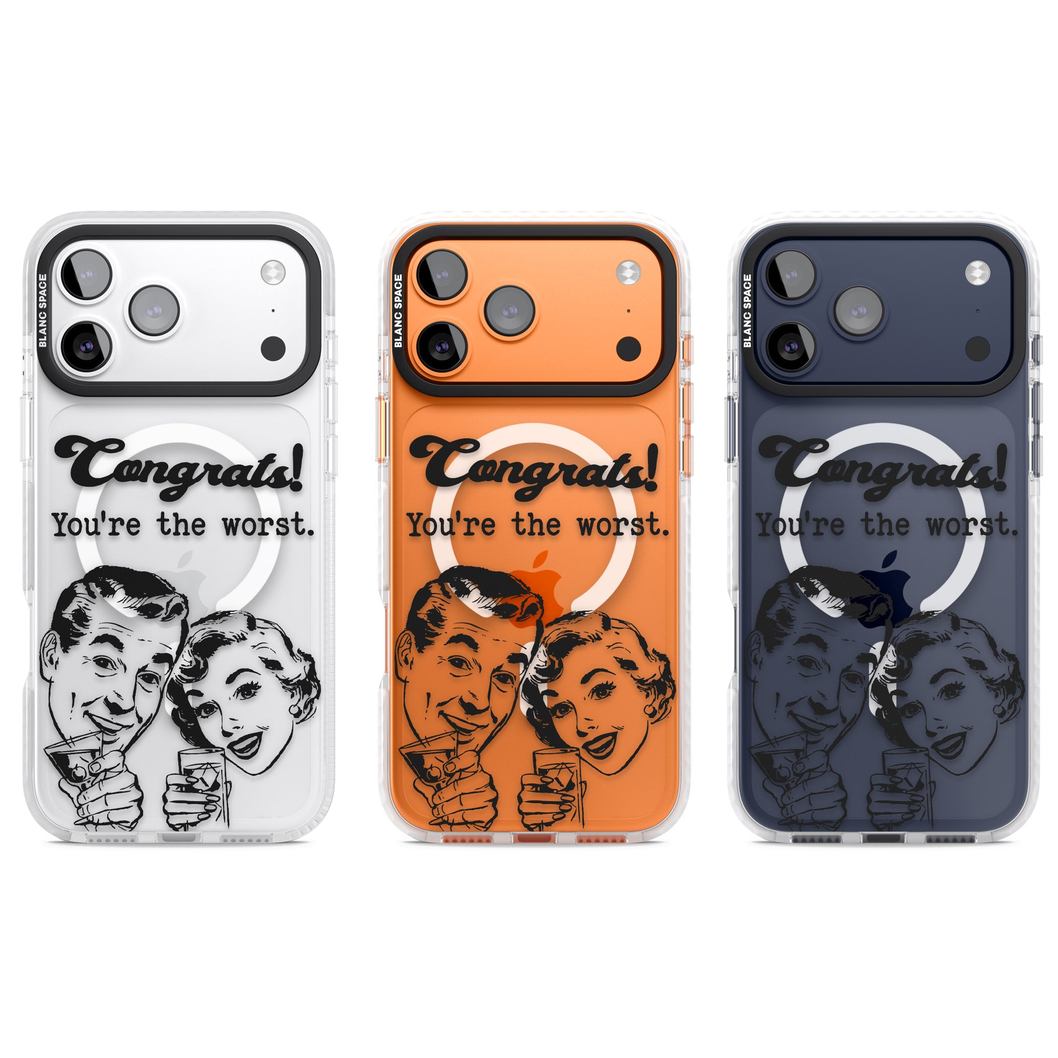 Congrats Youre The Worst iPhone 17 Pro Impact Pro Clear Phone Case APT Impact Protection