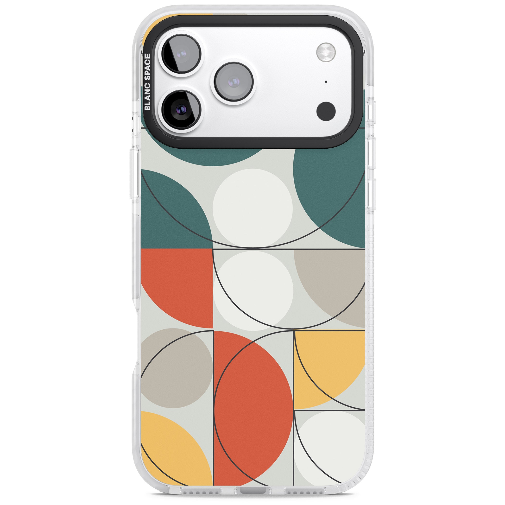 Modern Abstract Circle iPhone 17 Pro Max Impact Pro Clear Phone Case