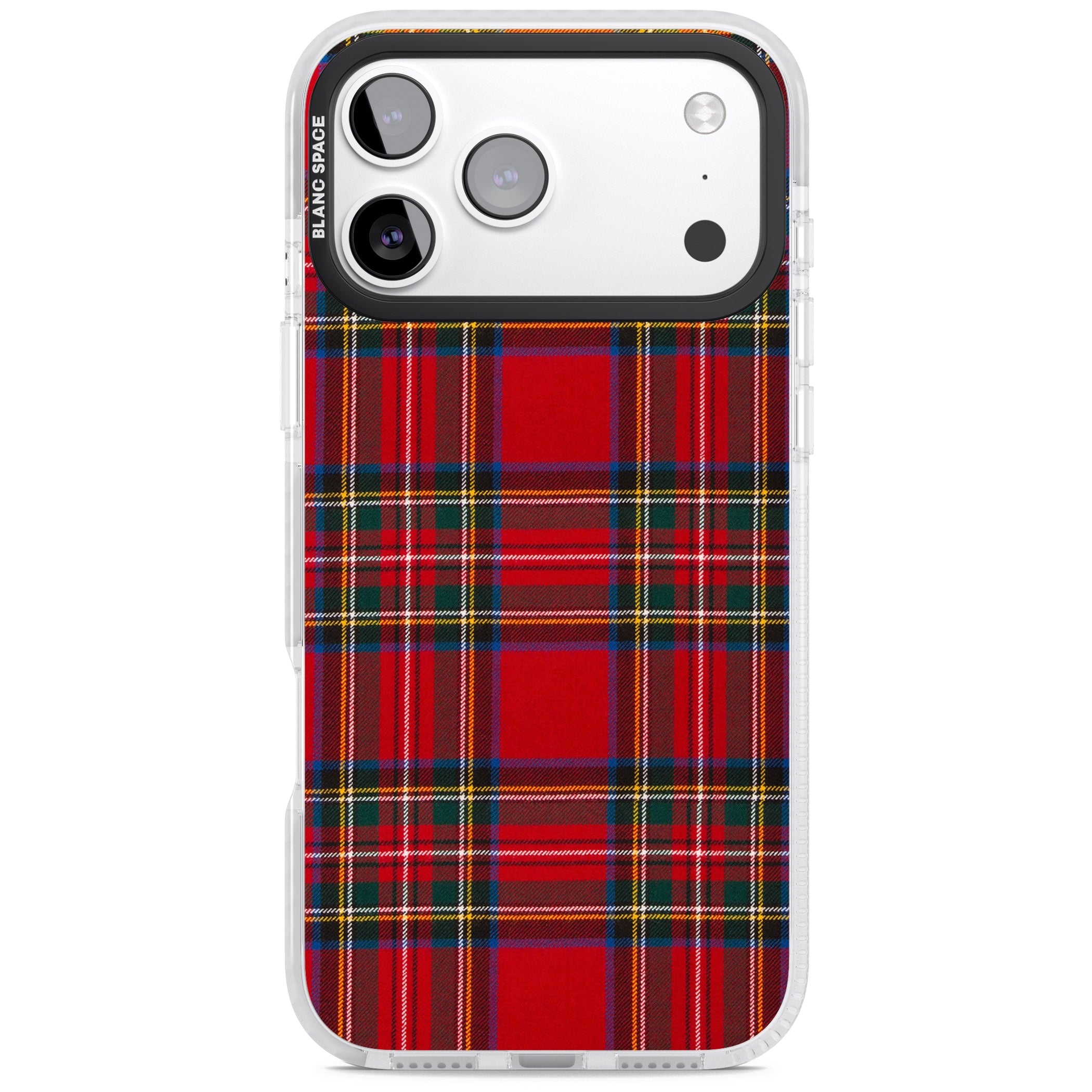 Royal Stewart Tartan iPhone 17 Pro Max Impact Pro Clear Phone Case