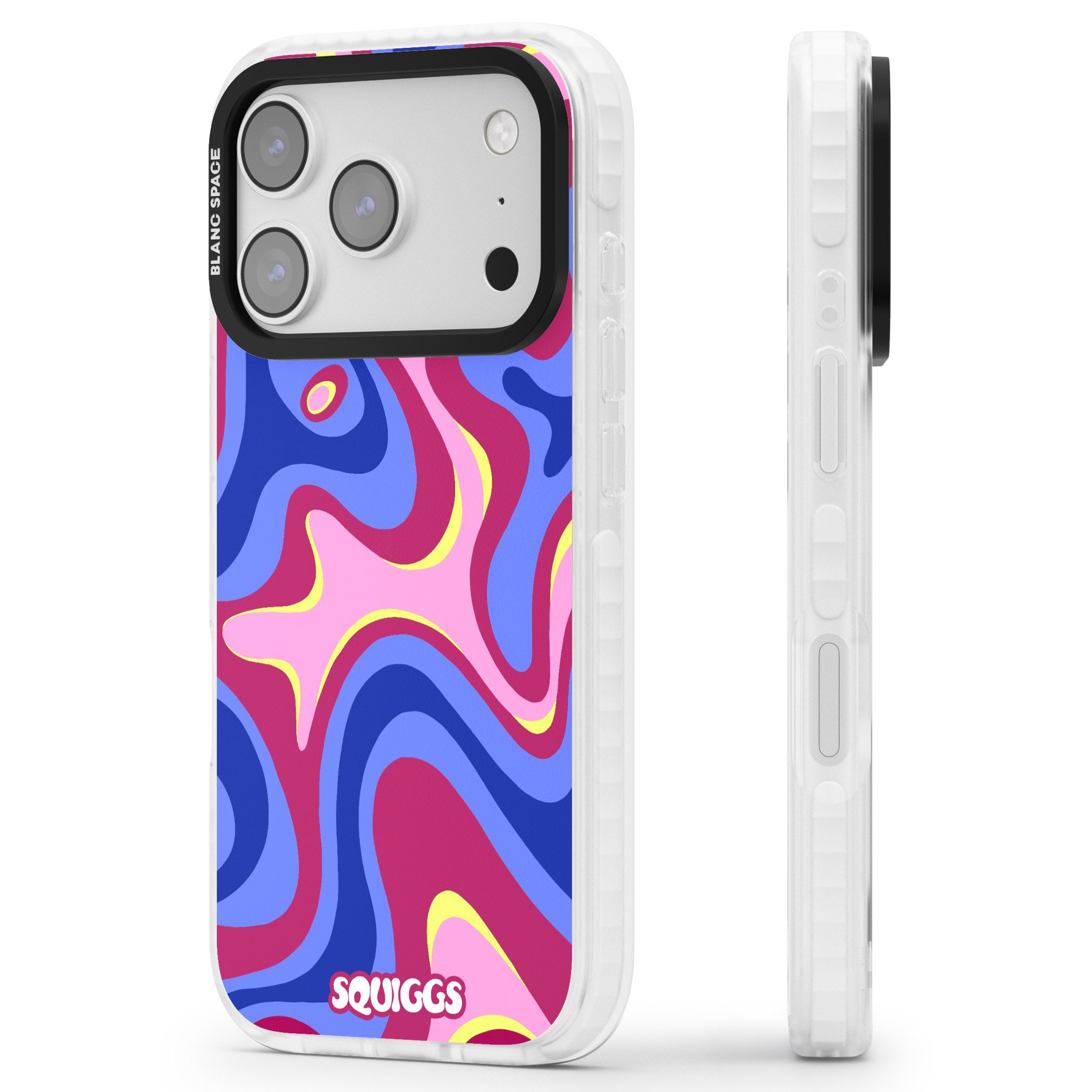 Blue Lava iPhone 17 Pro Max Impact Pro Clear Phone Case Side Profile